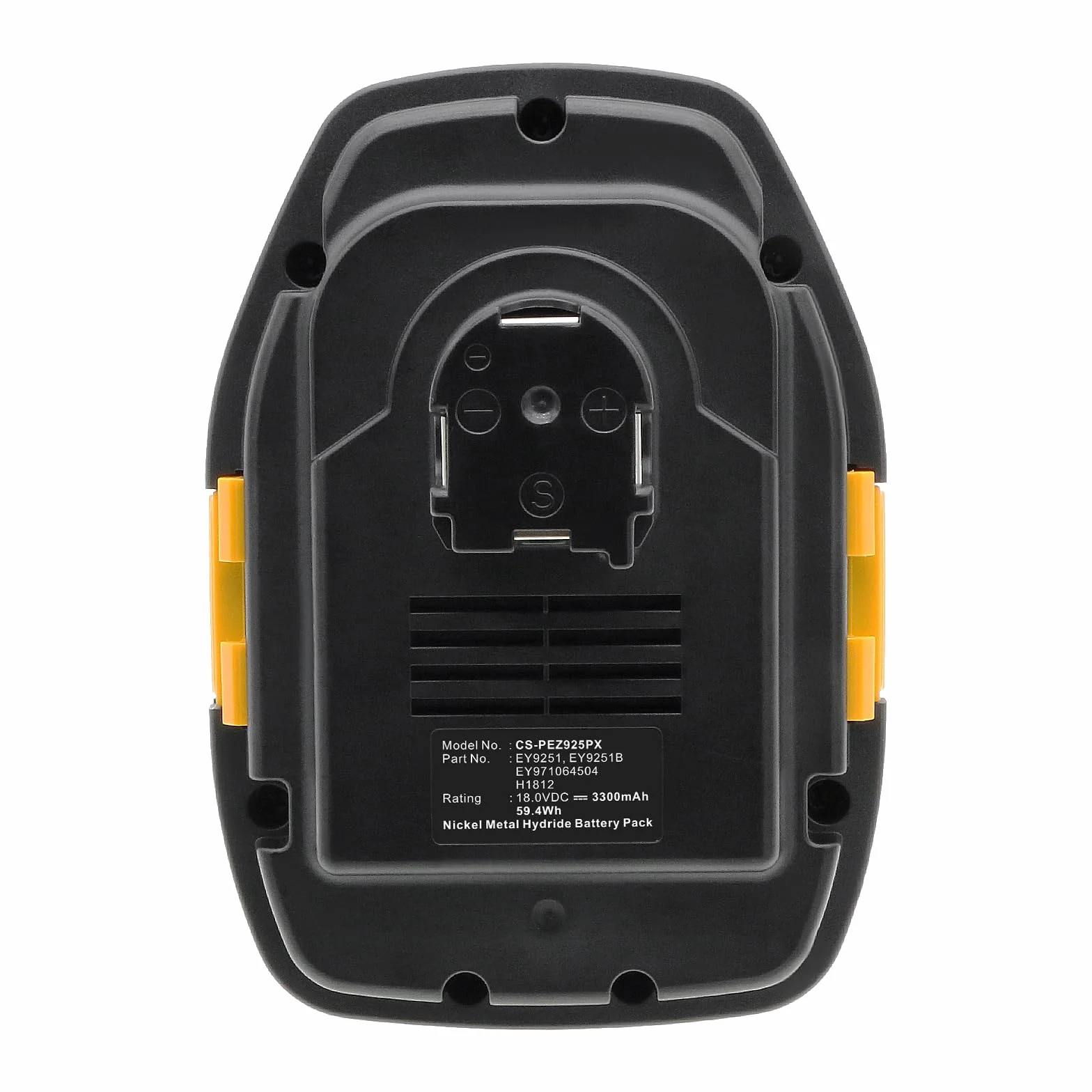 TECHTEK Batterie 3300mAh Compatible avec [Panasonic] EY3544, EY3544GQK, EY3551, EY3551GQ, EY3551GQW, EY3552, EY3552GQW, EY3796, EY3796 Flashlight, EY3796B, EY3796B Flashlight, EY6450, EY6450GQKW, EY6