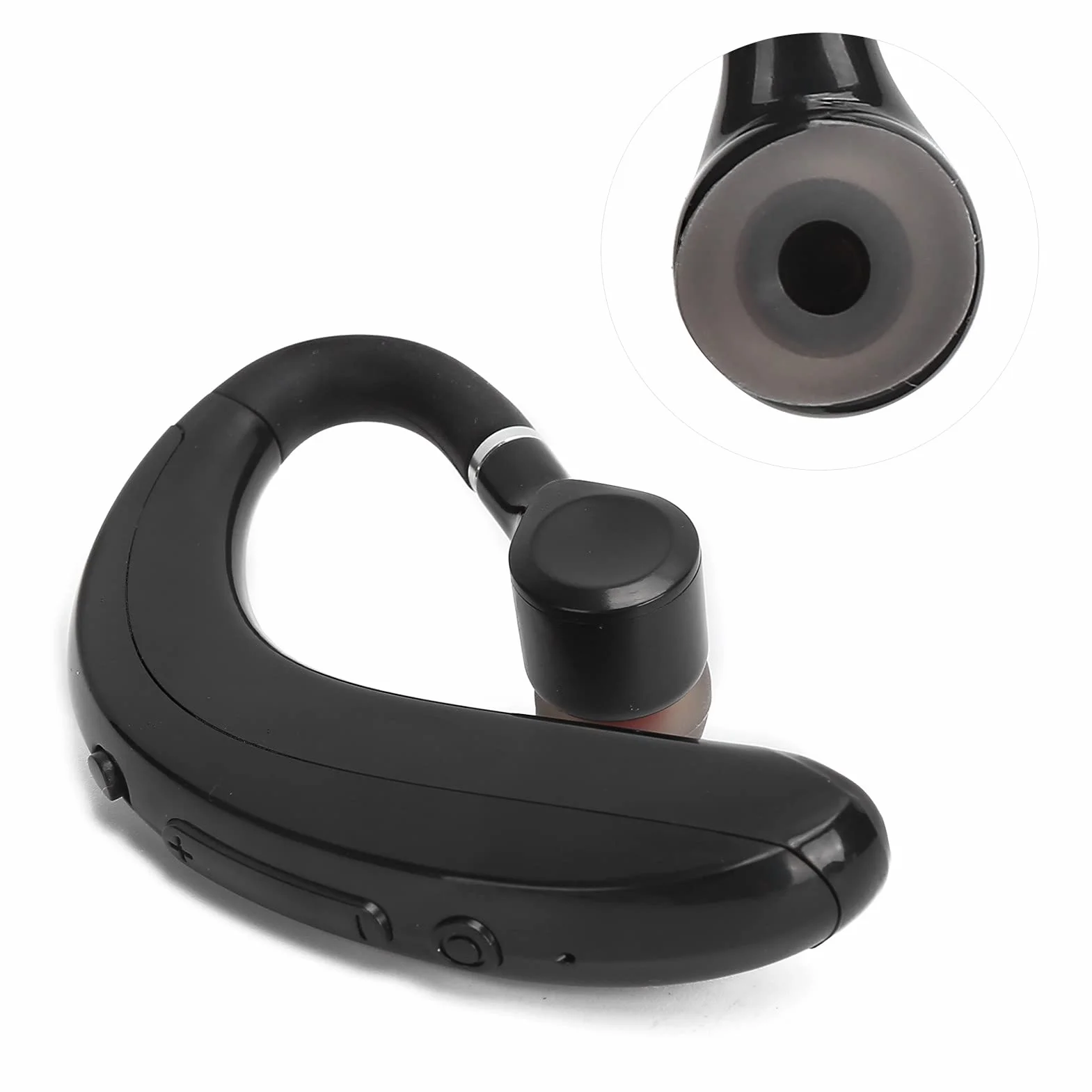 Goshyda Écouteurs sans Fil, Bluetooth 5.0 Rotation à 180 Degrés Réduction du Bruit Oreille Unique Casque D'écoute pour Affaires Parler Sports