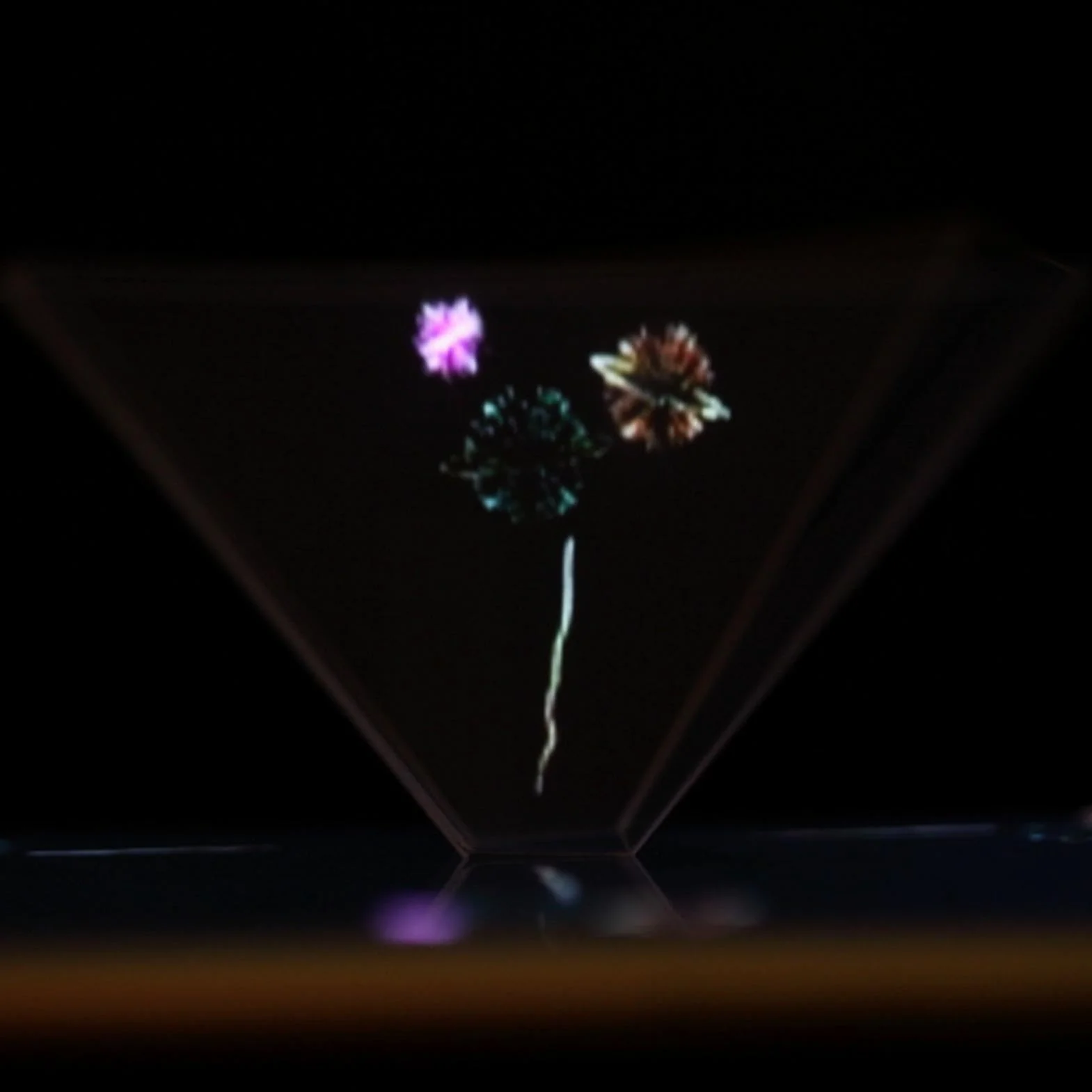 Projecteur holographique 3D pour Smartphone, projecteur d'hologramme Triangle