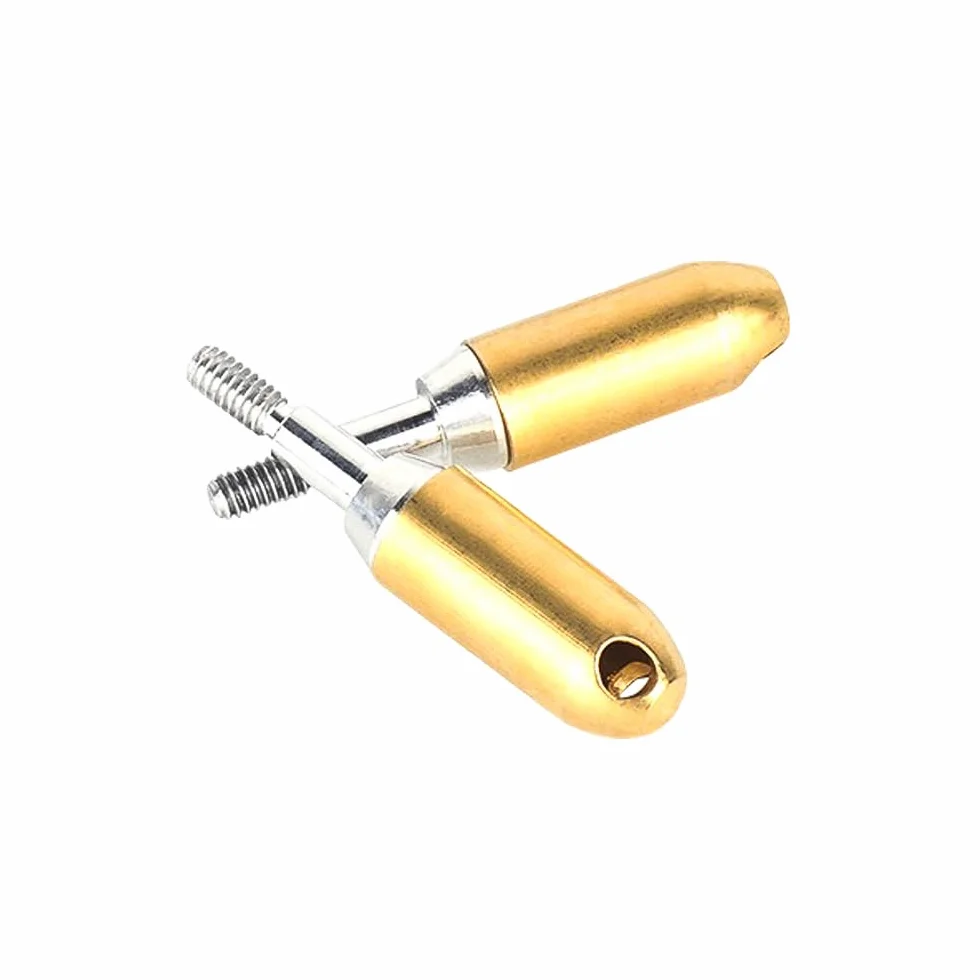 Sarini Têtes de tir à l'arc pointe de flèche sifflante en cuivre 6 pièces diamètre intérieur 6,2 mm