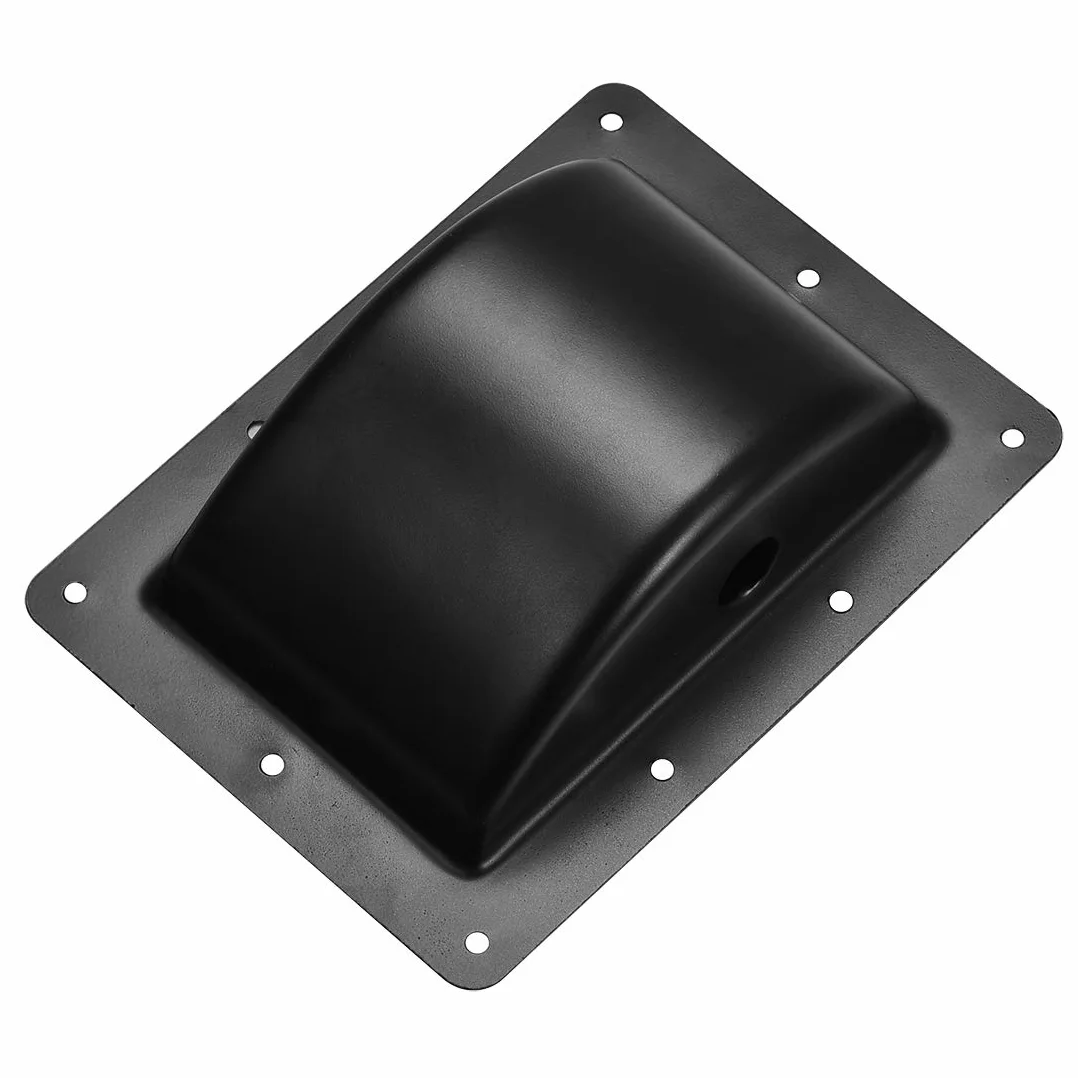 sourcing map Poignée Haut-Parleur Encastrée Support Préhension Style Poche Haut-Parleur Remplacement pour Armoire Audio Poignées en Métal Noir