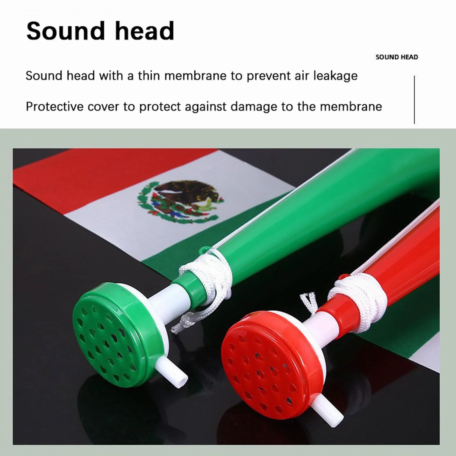 Trompettes Vuvuzela en Plastique Très Bruyant pour Football Match, Fête, Événements Sportifs