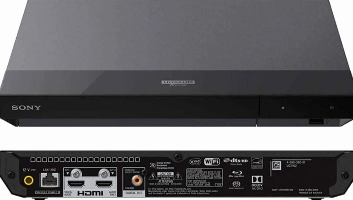 Region Free 4K UHD Blu-Ray Player Compatible with Sony UBP-X700 with UHD 4K Playback, 3D Multi Region Code Free | Blu-Ray Regions A, B, C | DVD Regions 0-8 with Dynastar 6FT HDMI Bundle