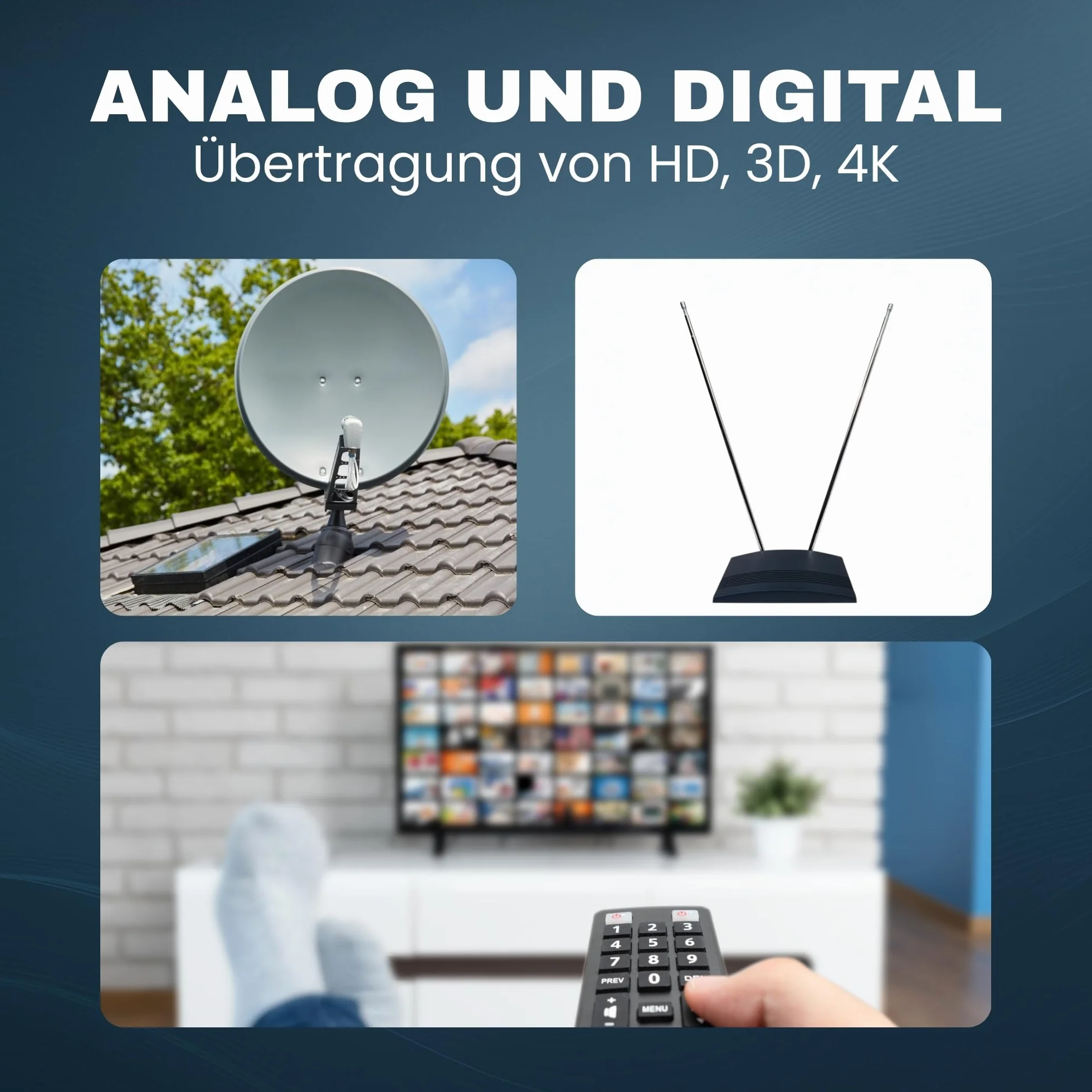 TronicXL Répartiteur satellite 2 voies 40 dB I Répartiteur d'antenne DVB-S2 DVB-T2 souple avec amplificateur pour amplificateur de signal HDTV 3D 4K pour une bonne réception