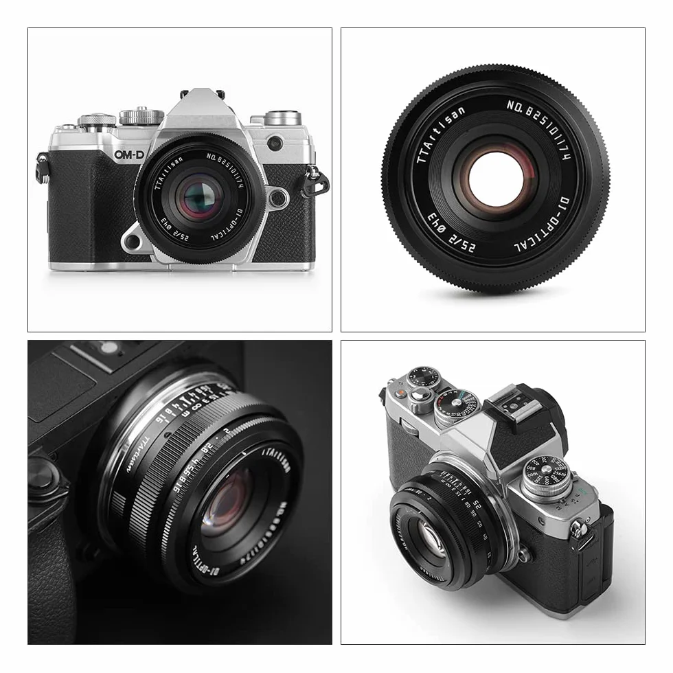TTArtisan 25mm F2.0 APS-C Objectif Manuel pour Monture Fuji X