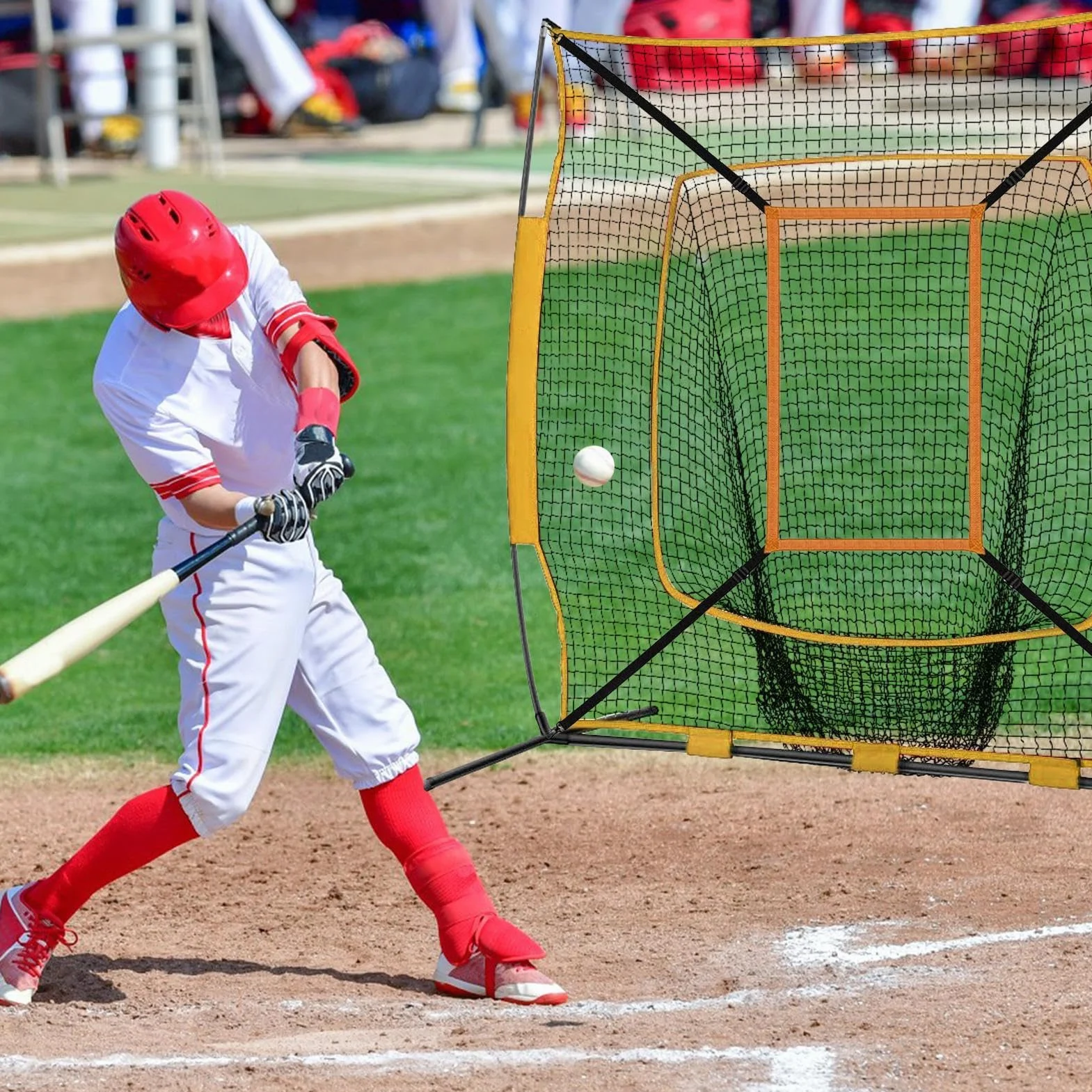 Strike Zone Cible de Baseball Réglable | Filet d'Entraînement pour Frapper, Attraper et Lancer
