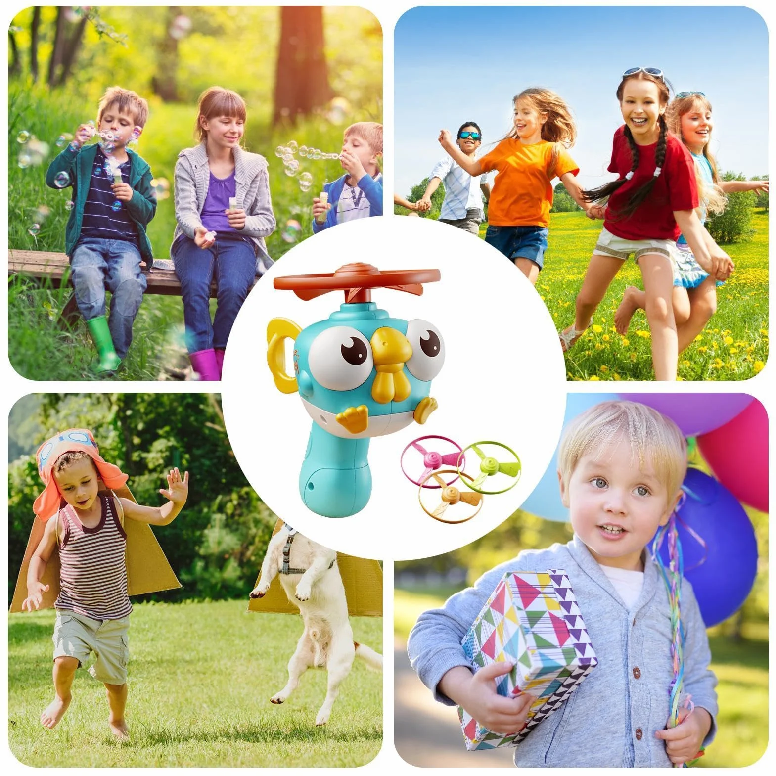 Flying Saucer For Kids - Interactive Catching Outdoor Activity, High-Flying Spinner Disc Launcher