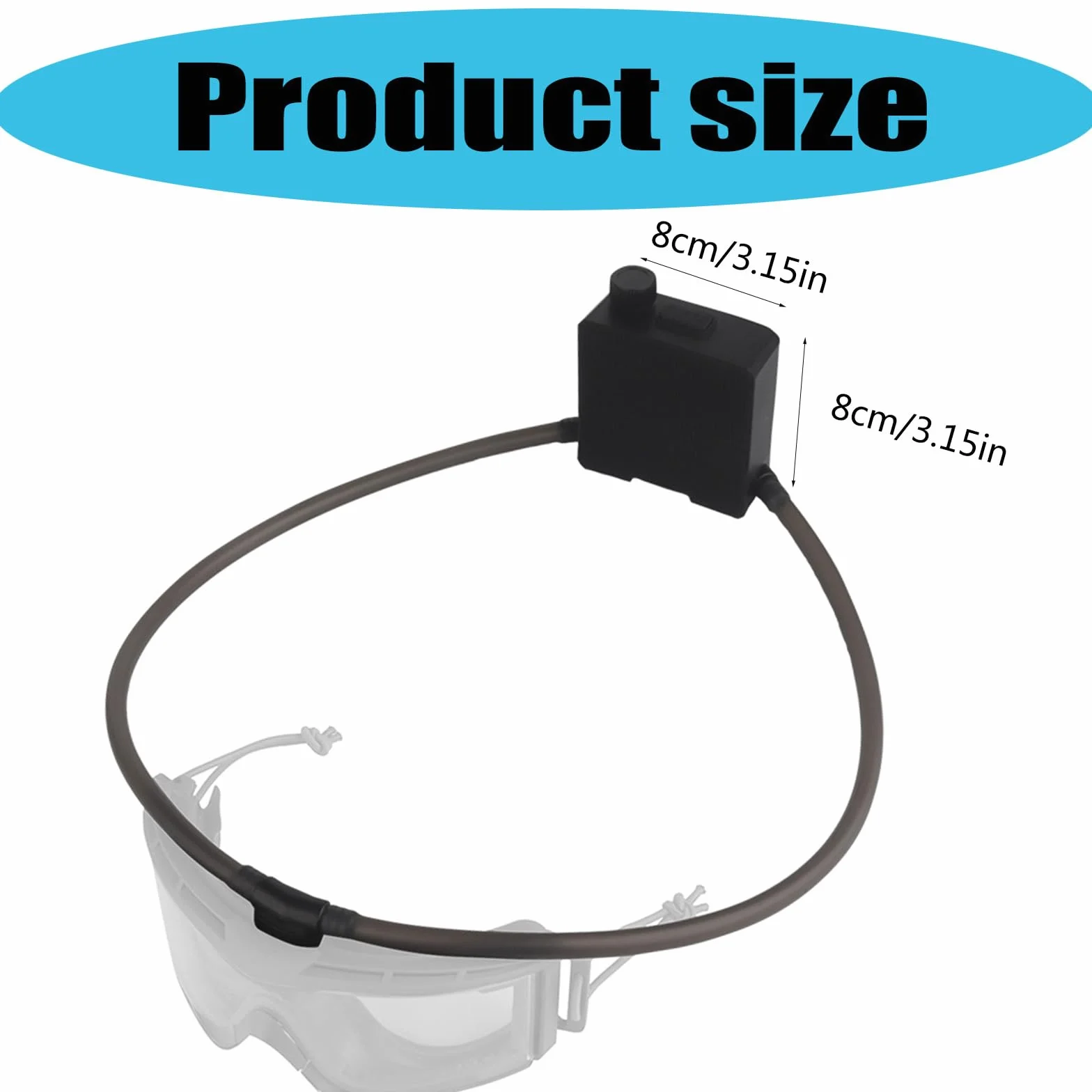 Lunettes de désembuage ventilateur extérieur Airsofts sport portable