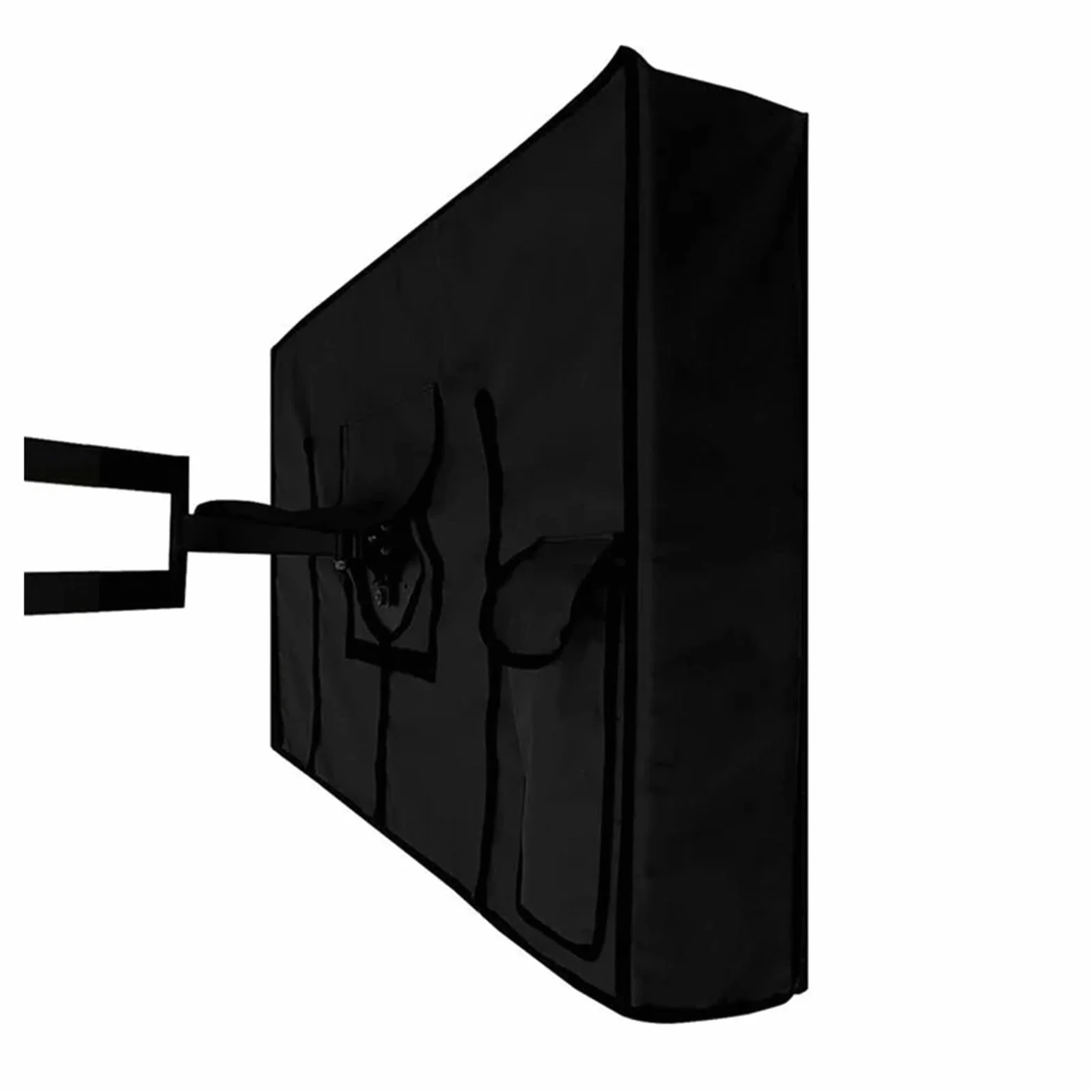 Housse écran Tv Compatible Housse anti-poussière for écran de télévision d'extérieur, sac de protection résistant à l'eau et à la poussière for téléviseur LCD noir 24 "38" 42 "48" 52 "65 pouces 47(30-