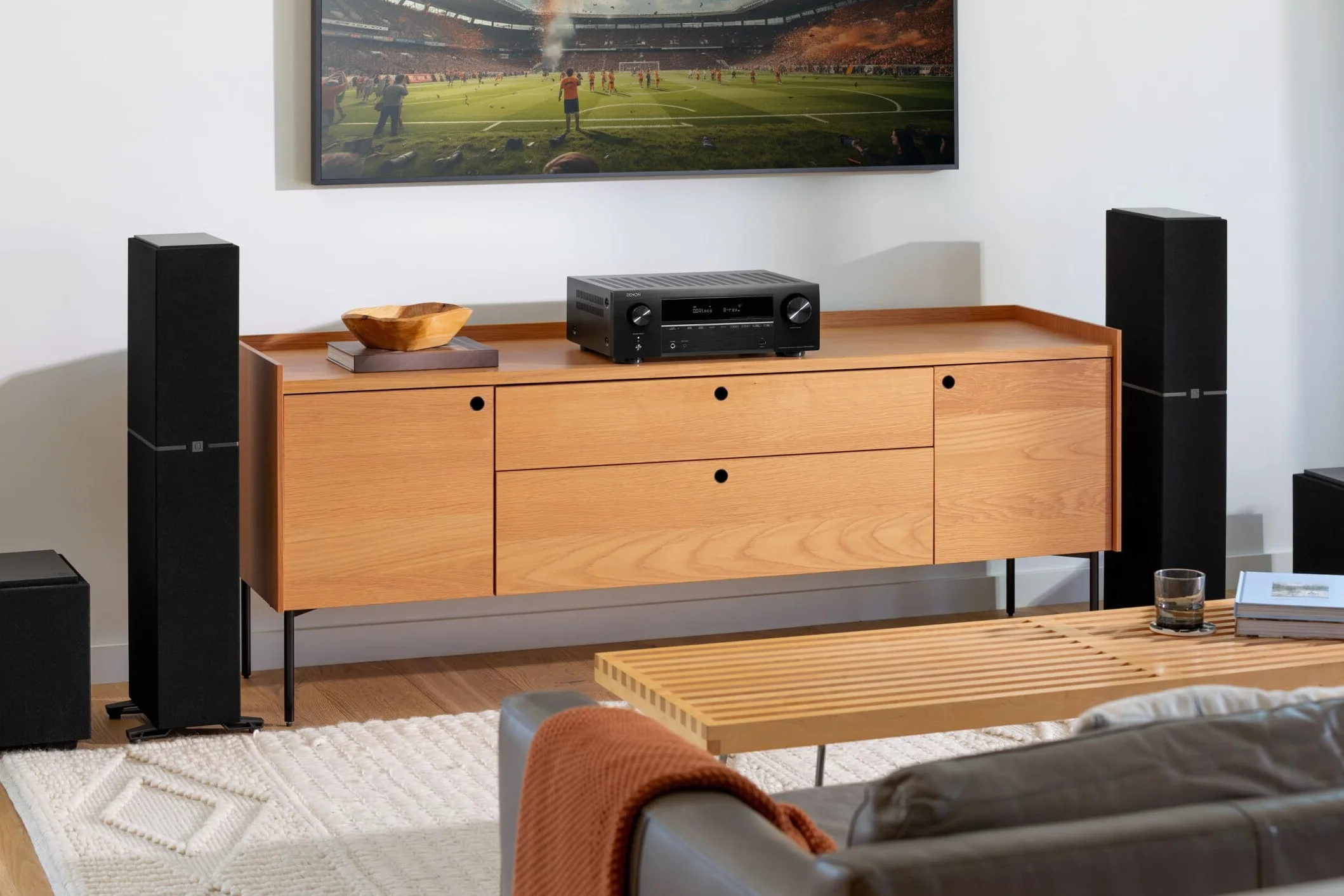 Denon AVR-X1800H Amplificateur AV Home Cinéma 7.2 Canaux 175W HDMI 8K HEOS Dolby Atmos DTS:X Noir