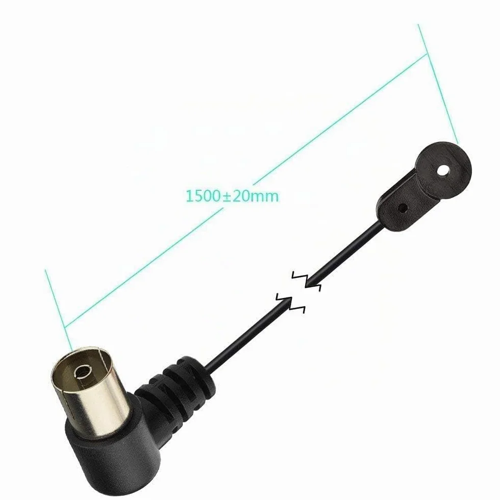 Bingfu Câble Antenne FM AM Intérieure Dipôle 1,5 m 75 Ohm Antenne Filaire Compatible avec Récepteur AV Home Cinéma Chaîne HiFi Tuner Radio Poste Yamaha Denon Onkyo Pioneer