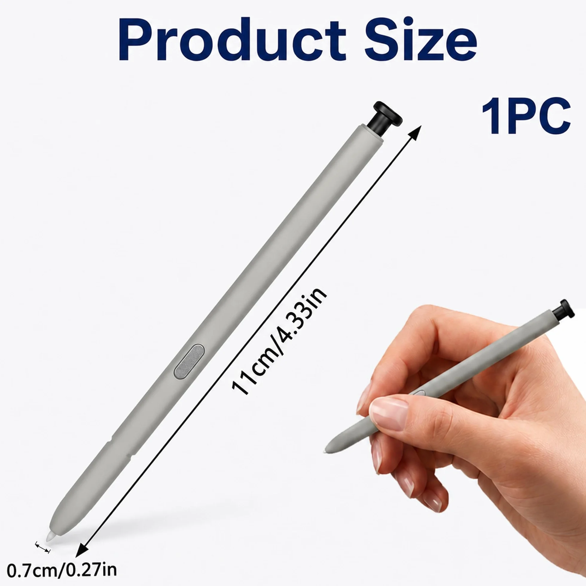 Stylet de Remplacement pour Galaxy S25 Ultra, Stylet Tactile Précis pour Smartphone S Pen S25 Ultra, Idéal pour Dessin et Prise de Notes, sans Bluetooth, Noir