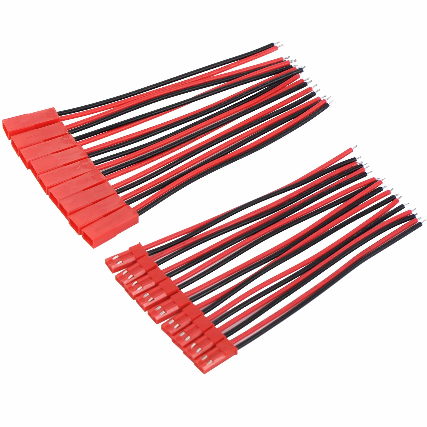 Connecteur JST à 2 broches 22 AWG fiche mâle femelle câble pour bande LED 10,2 cm 15,2 cm
