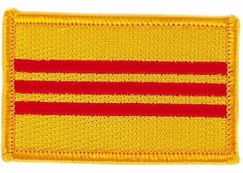 Patch écusson brodé Drapeau Vietnam du sud Flag thermocollant Insigne Backpack