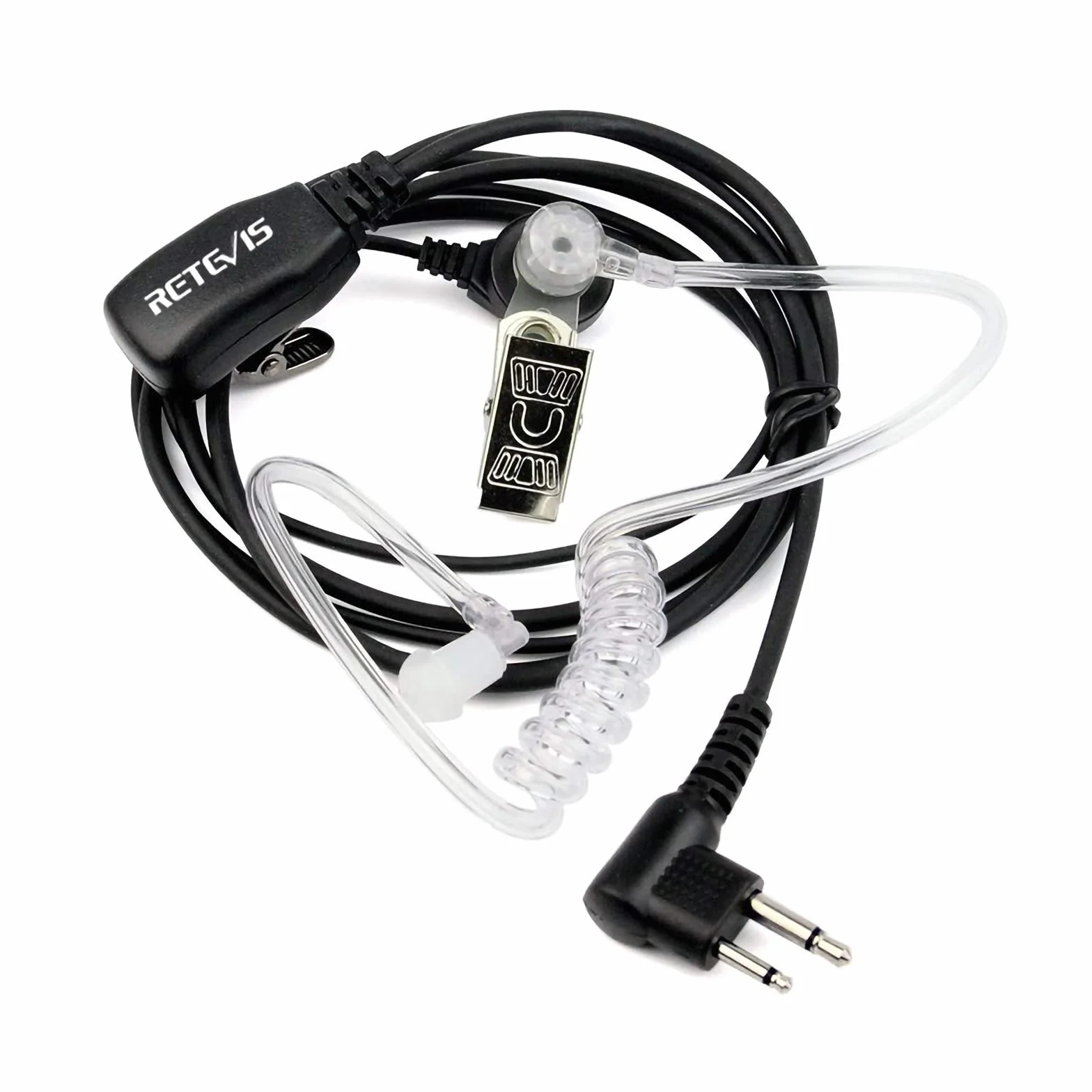 Retevis Oreillette Talkie Walkie 2 Broches Casque Écouteur Compatible Motorola CP040 DP1400 GP68 GP88 GP2000 GP300 CT150 Pro1150 XTN446 SP10 SP21 HYT TC-500 TC-600