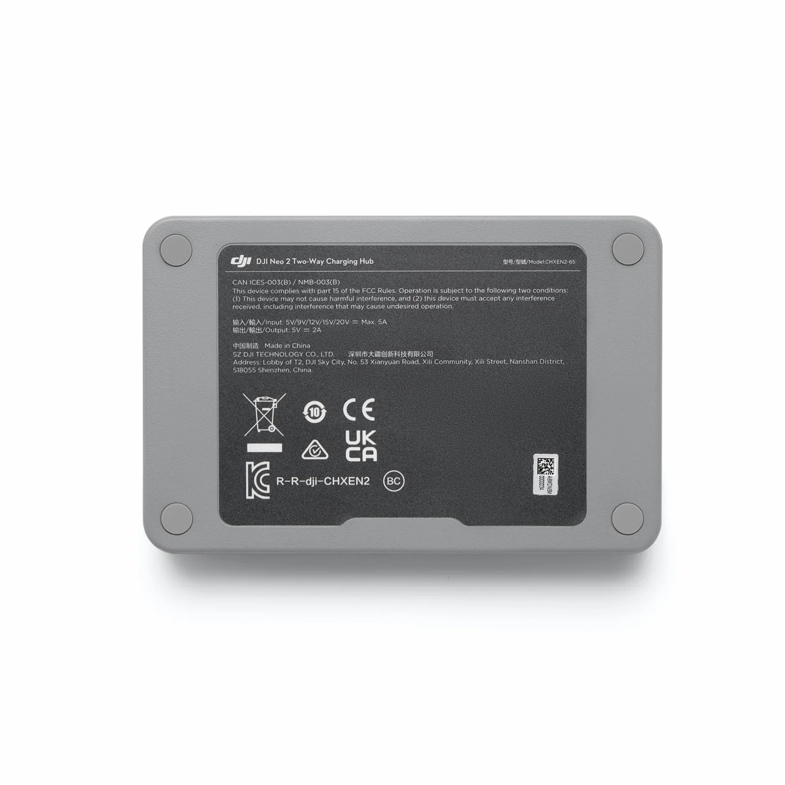 Station de Recharge bidirectionnelle DJI Neo 2