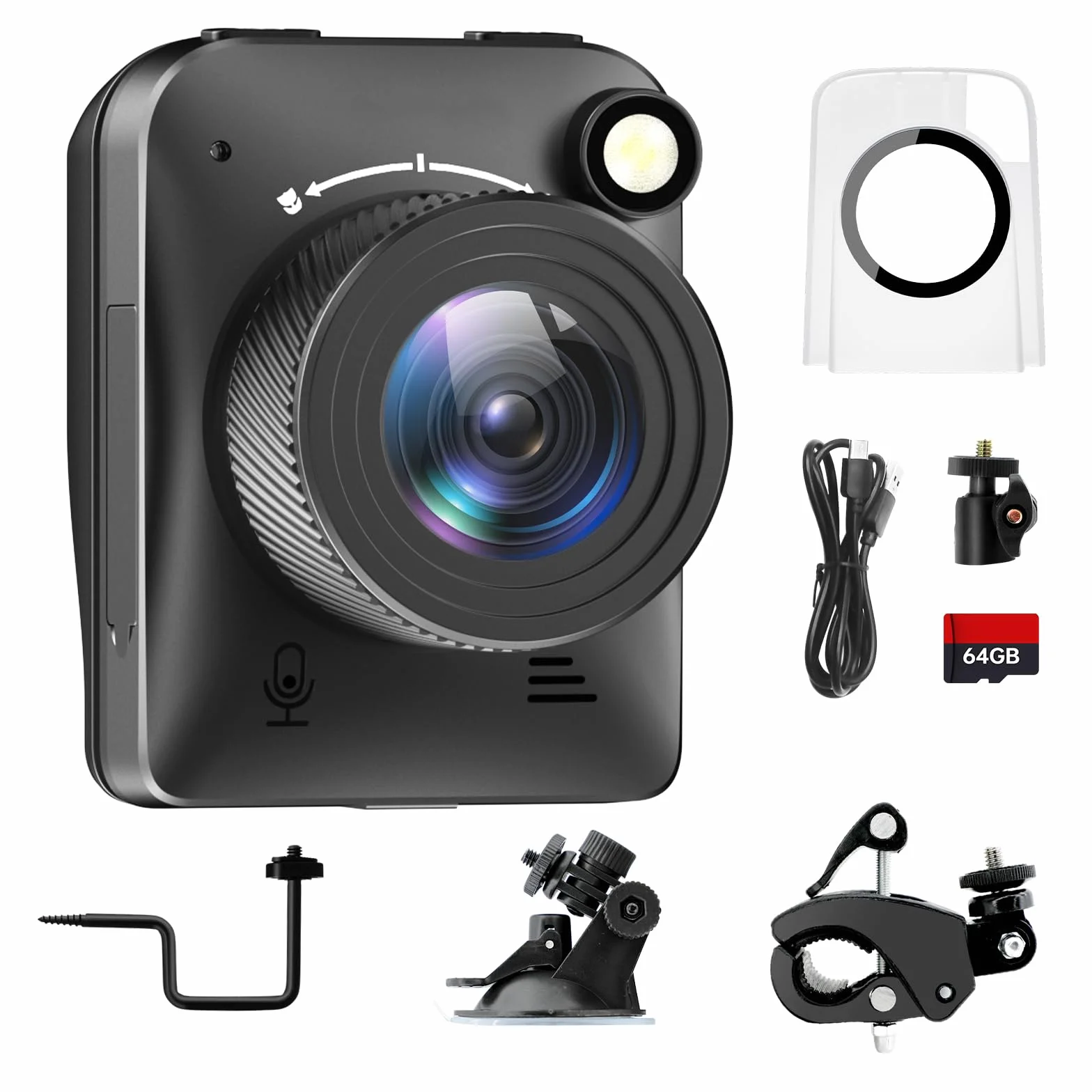Dsoon Caméra Timelapse FHD pour la Construction, Les Plantes, la météo et la Vie, avec résolution 4K, écran LCD TFT HD 2,4", 180 Jours de Veille étanche IP66, Carte TF 64 Go Incluse