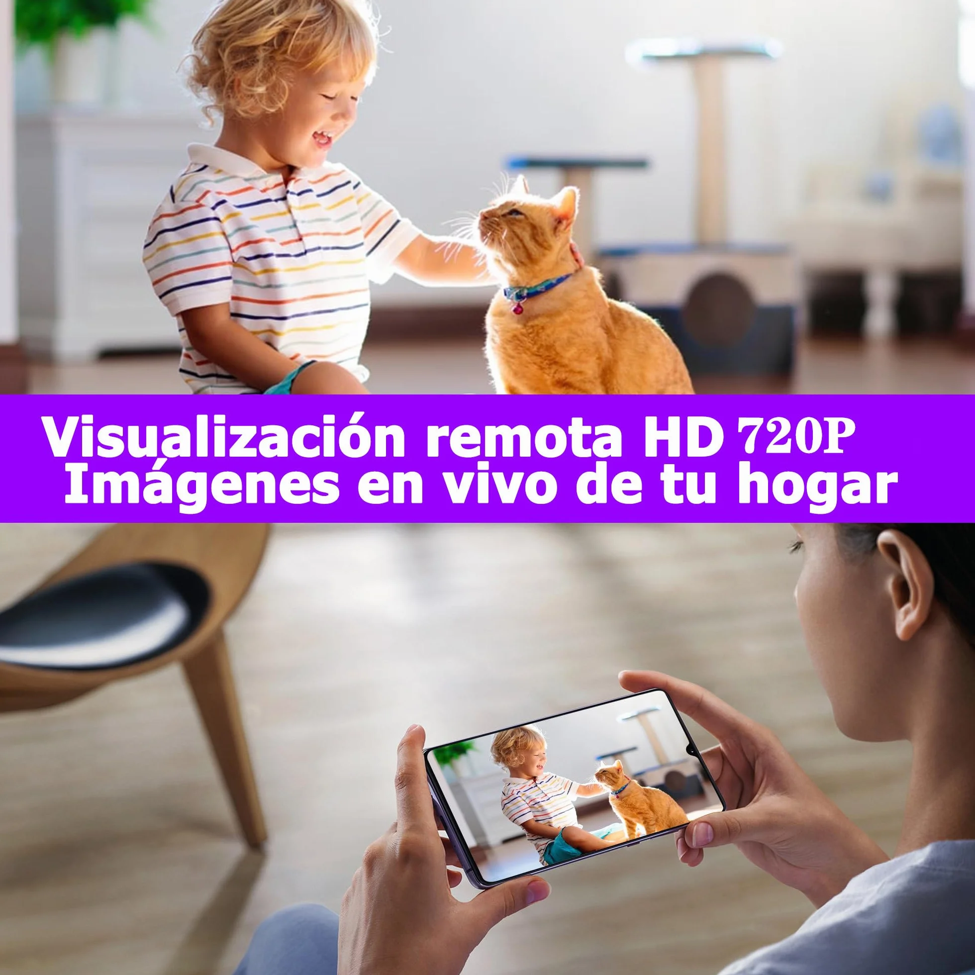 Caméra Espion WiFi 1080P Mini Caméra Surveillance Discrète Détecteur Mouvement (Olive)