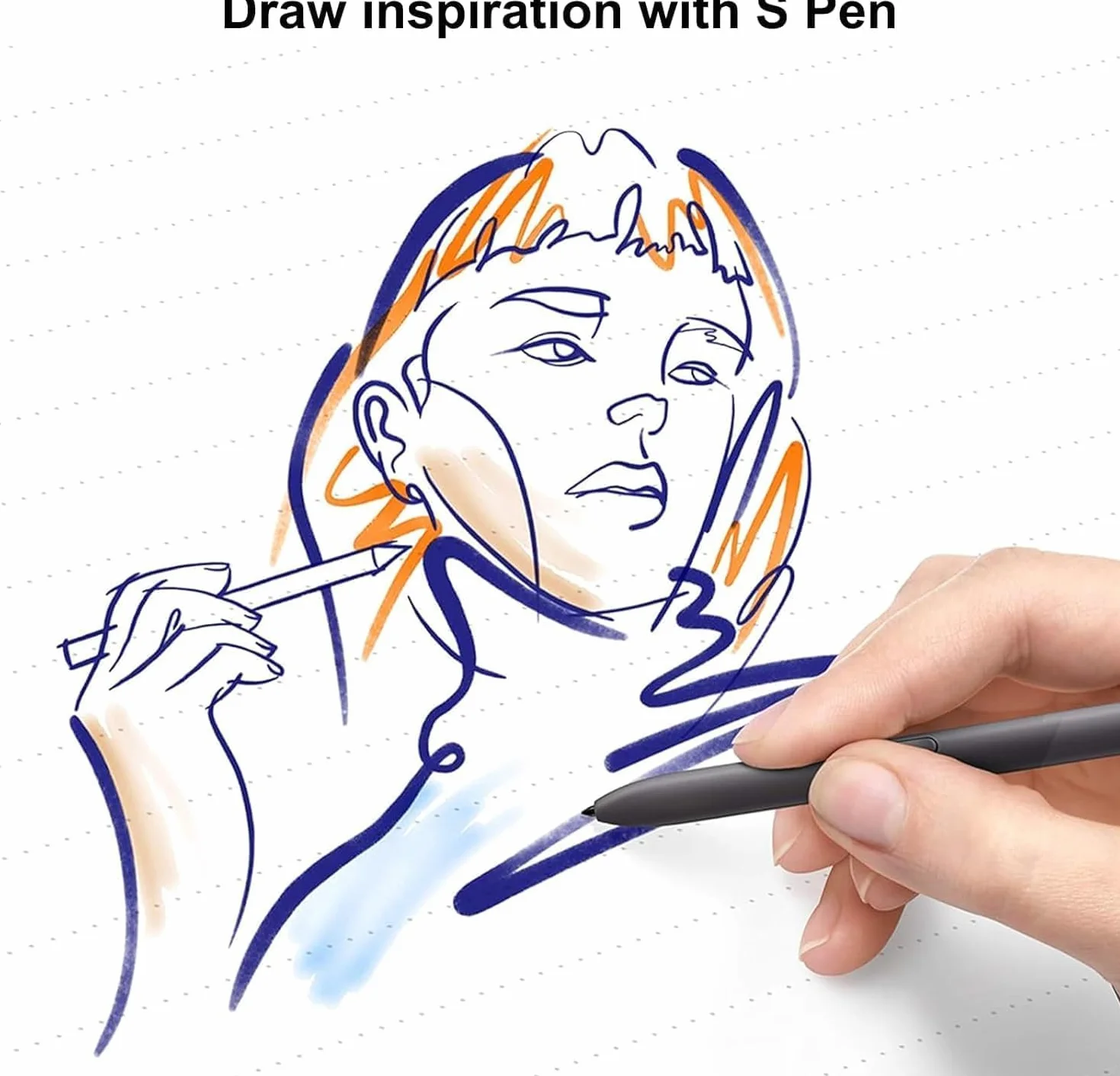 Samsung Galaxy Tab S6 Lite S Pen Stylet de Rechange Gris Oxford + Pointes