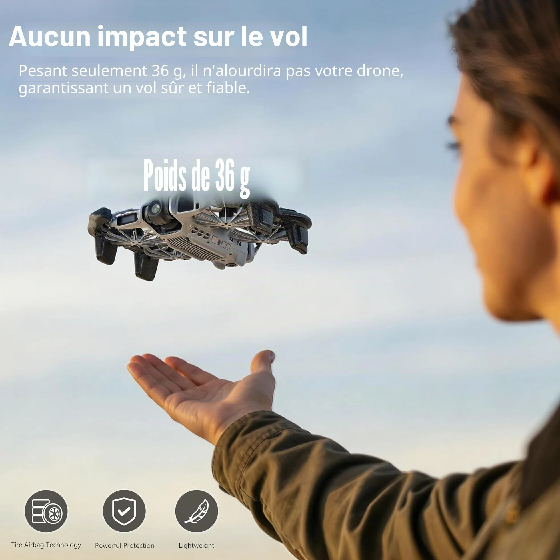 STARTRC Protège-hélice Neo 2 - Protection d'hélice EVA pour DJI Neo 2 - Couvercle d'augmentation de la hauteur pour DJI Neo 2 drone (noir)