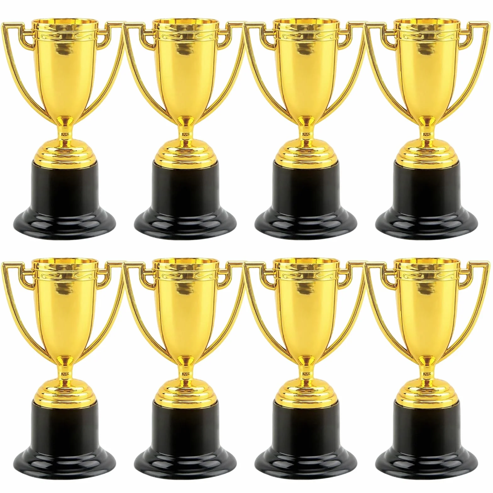 Coupe Trophée Enfant Mini Trophées Plastique Dorée Sport Tasses Jeunesse 8 Pièces