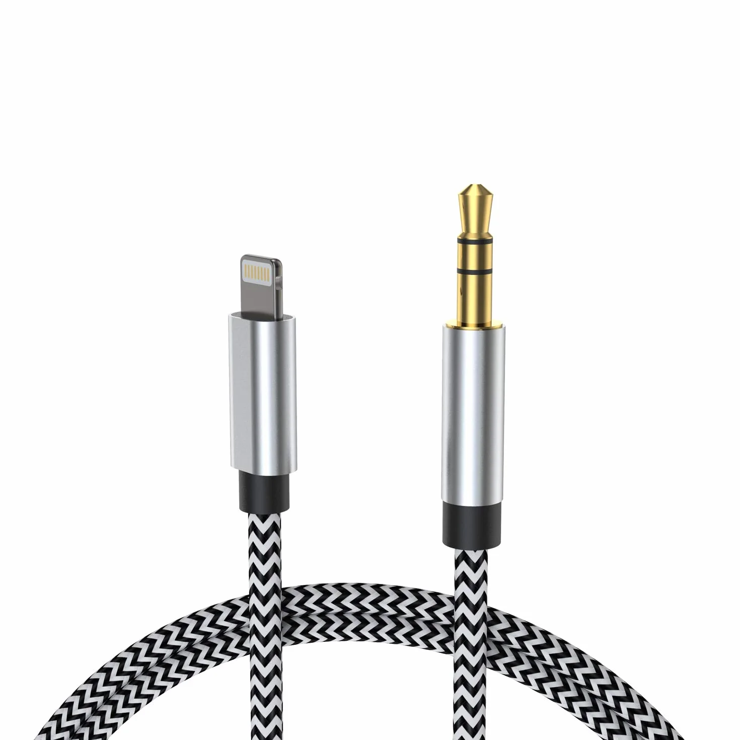Câble auxiliaire Lightning Jack 3.5mm pour iPhone 14/13/12/X/11/8/7 Pro Max Voiture Audio