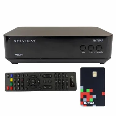SERVIMAT Vela Décodeur Satellite Astra + Carte TNTSAT