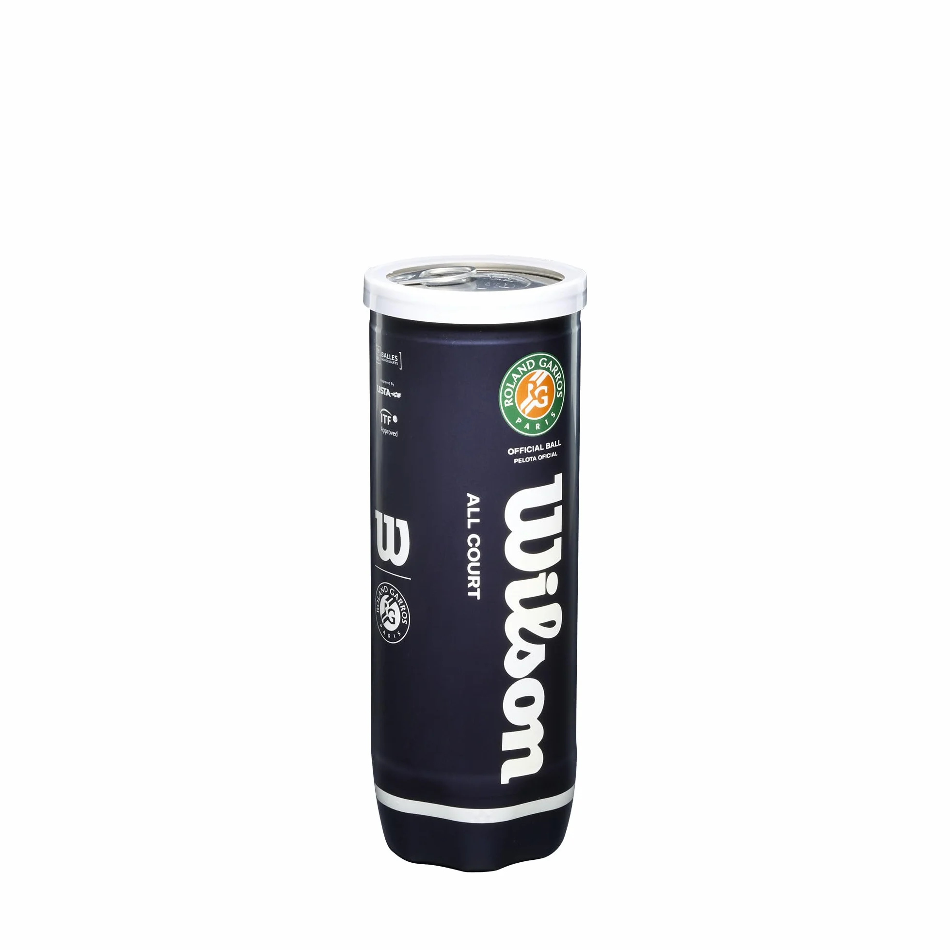 Wilson Roland Garros Tennis Balls 3 Ball Can