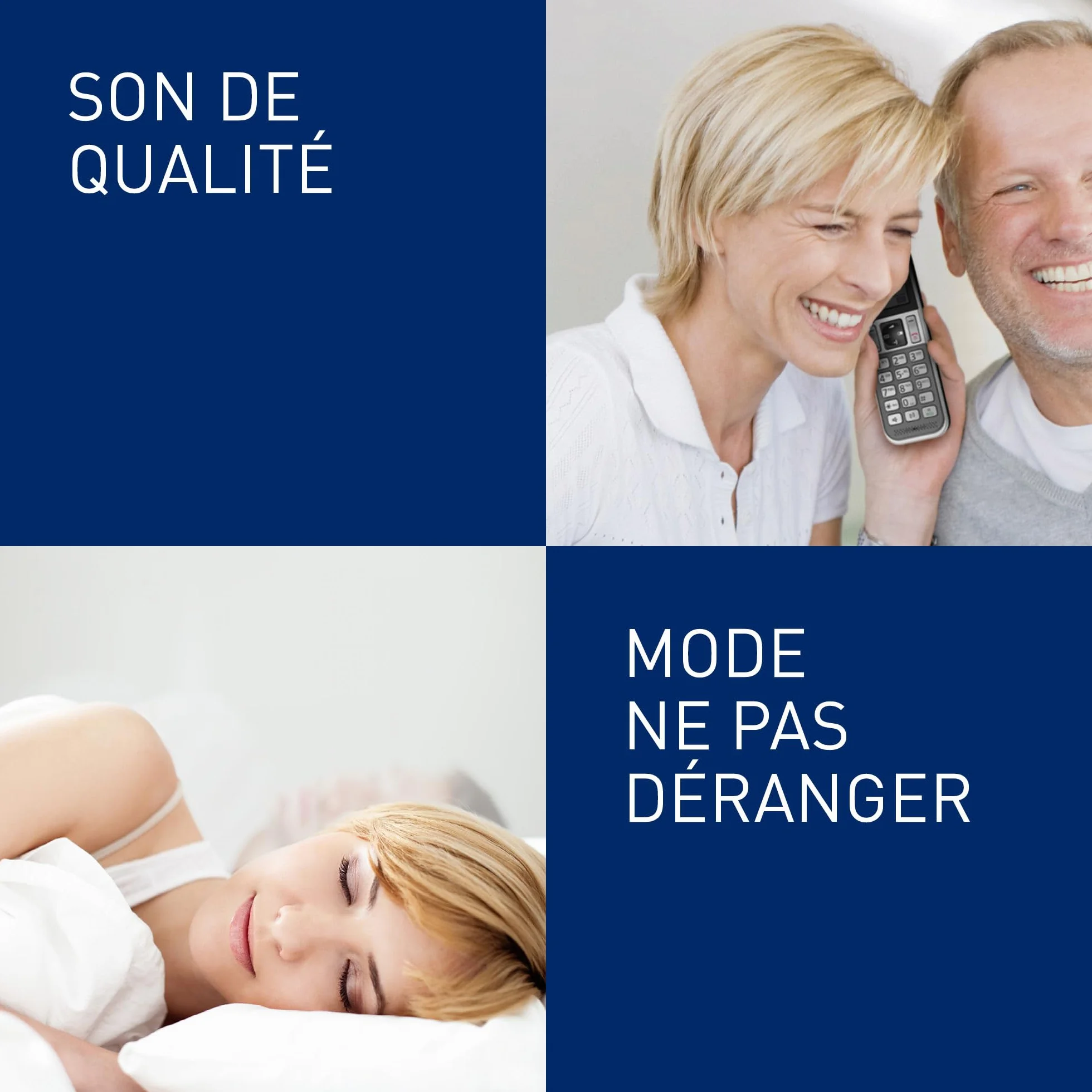 Panasonic KX-TGD322 Téléphone sans Fil Répondeur Écran Noir