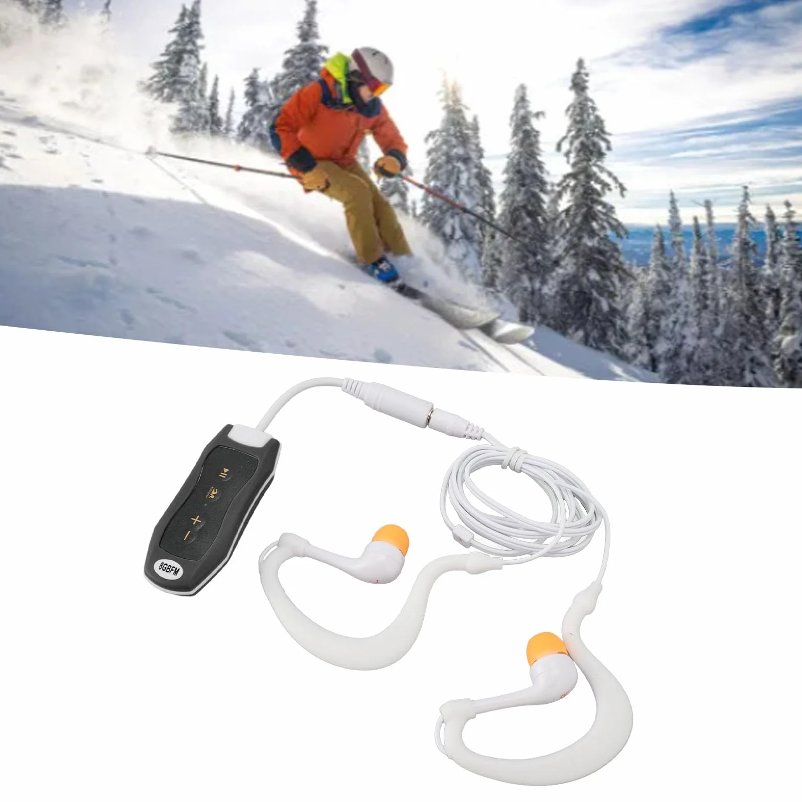 Lecteur MP3 étanche IPX8 8 Go pour Natation Plongée Course