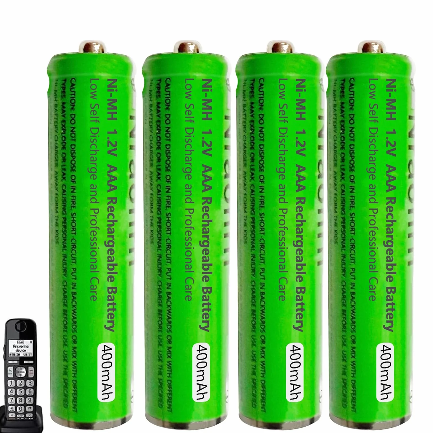Piles Rechargeables AAA 400mAh 1,2V Ni-MH pour Gigaset, Lot de 4