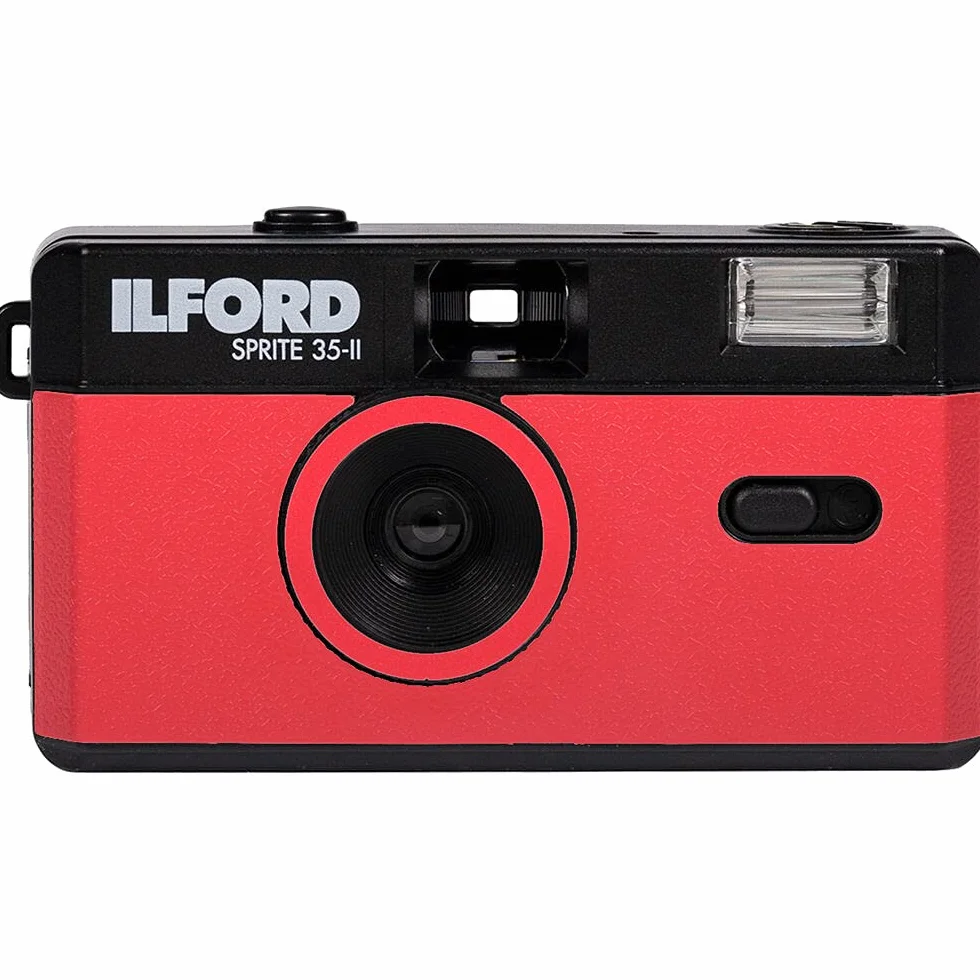 Ilford Sprite 35-II Kamera, rot&schwarz