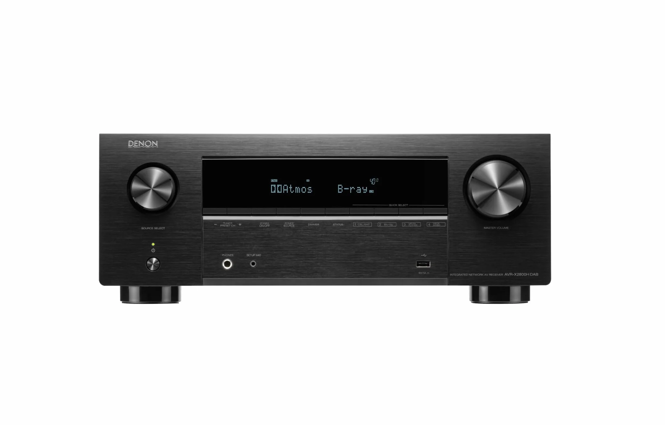 Denon AVR-X2800H Amplificateur AV Home Cinéma 7.2 Canaux 150W HDMI 8K Dolby Atmos DTS:X Noir