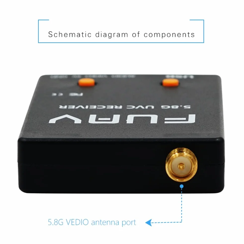 Skydroid UVC Mini FPV Récepteur OTG 5.8G 150CH Canal Transmission Vidéo Audio en Liaison Descendante pour Téléphone Android