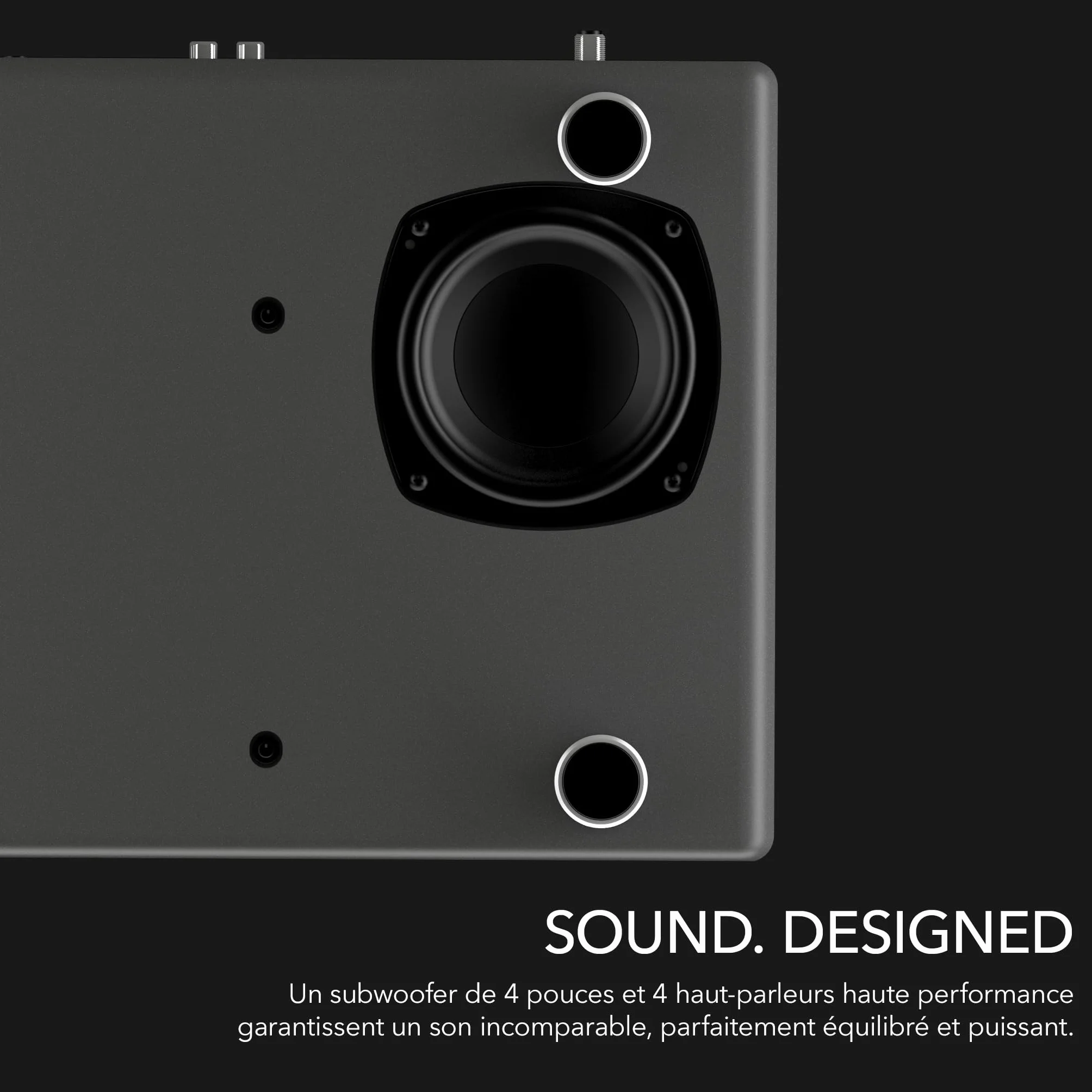 Sonoro Prestige - Système stéréo compact avec lecteur CD, Bluetooth et radio Internet (FM, WLAN, DAB Plus, Spotify, Deezer), couleur : graphite mat