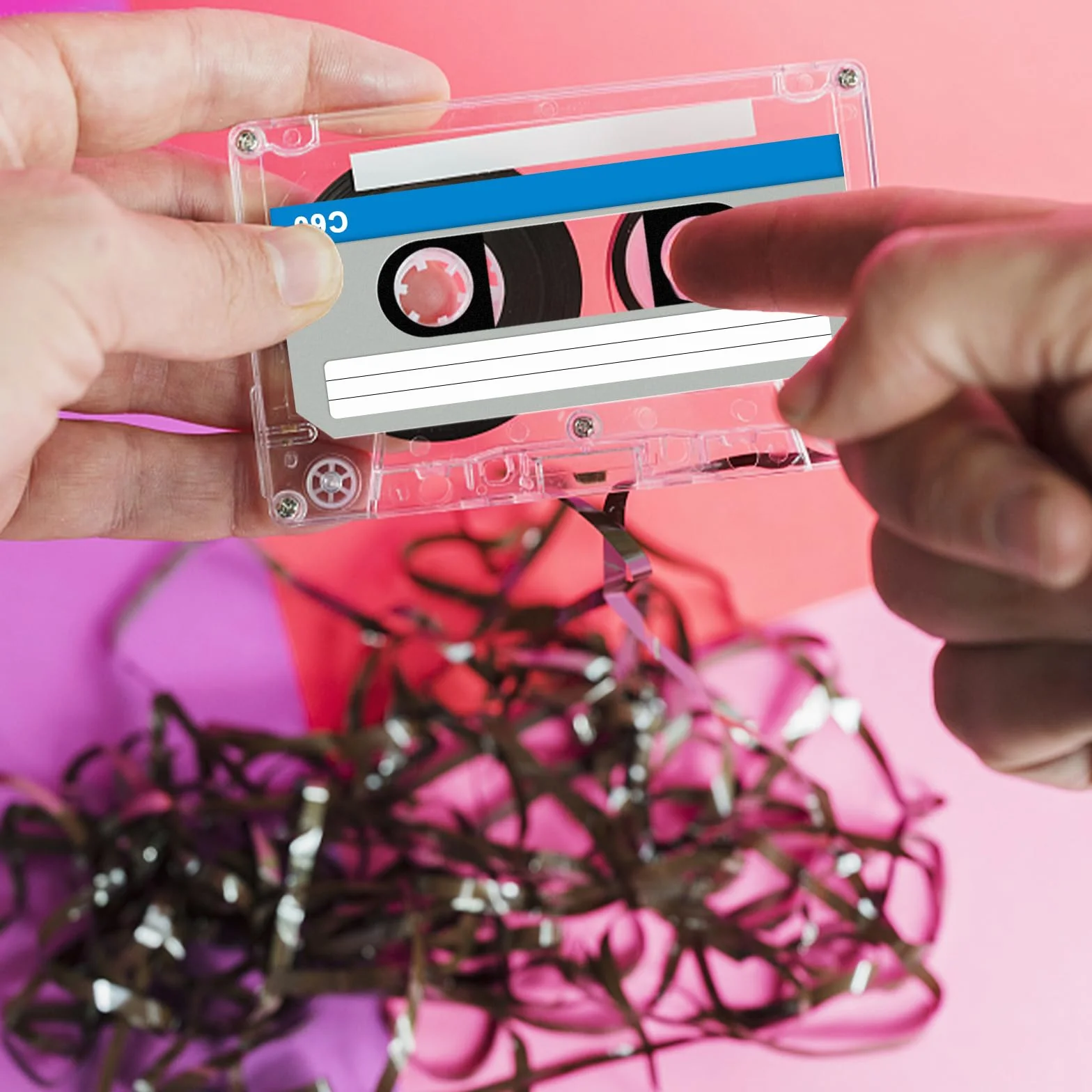 Cassettes audio 60 min vides, lot de 10, faible bruit pour enregistrement