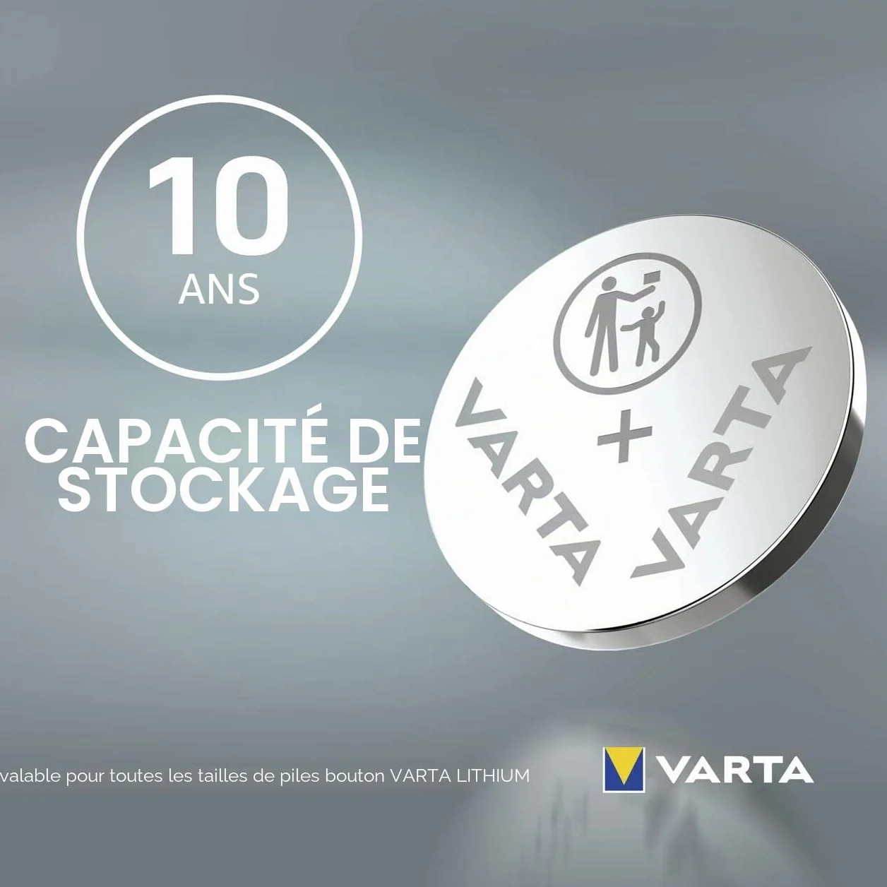 VARTA Piles Bouton CR2430, lot de 2, Lithium Coin, 3V, emballage sécurisé pour les enfants, pour petits appareils électroniques - clés de voiture, télécommandes, balances