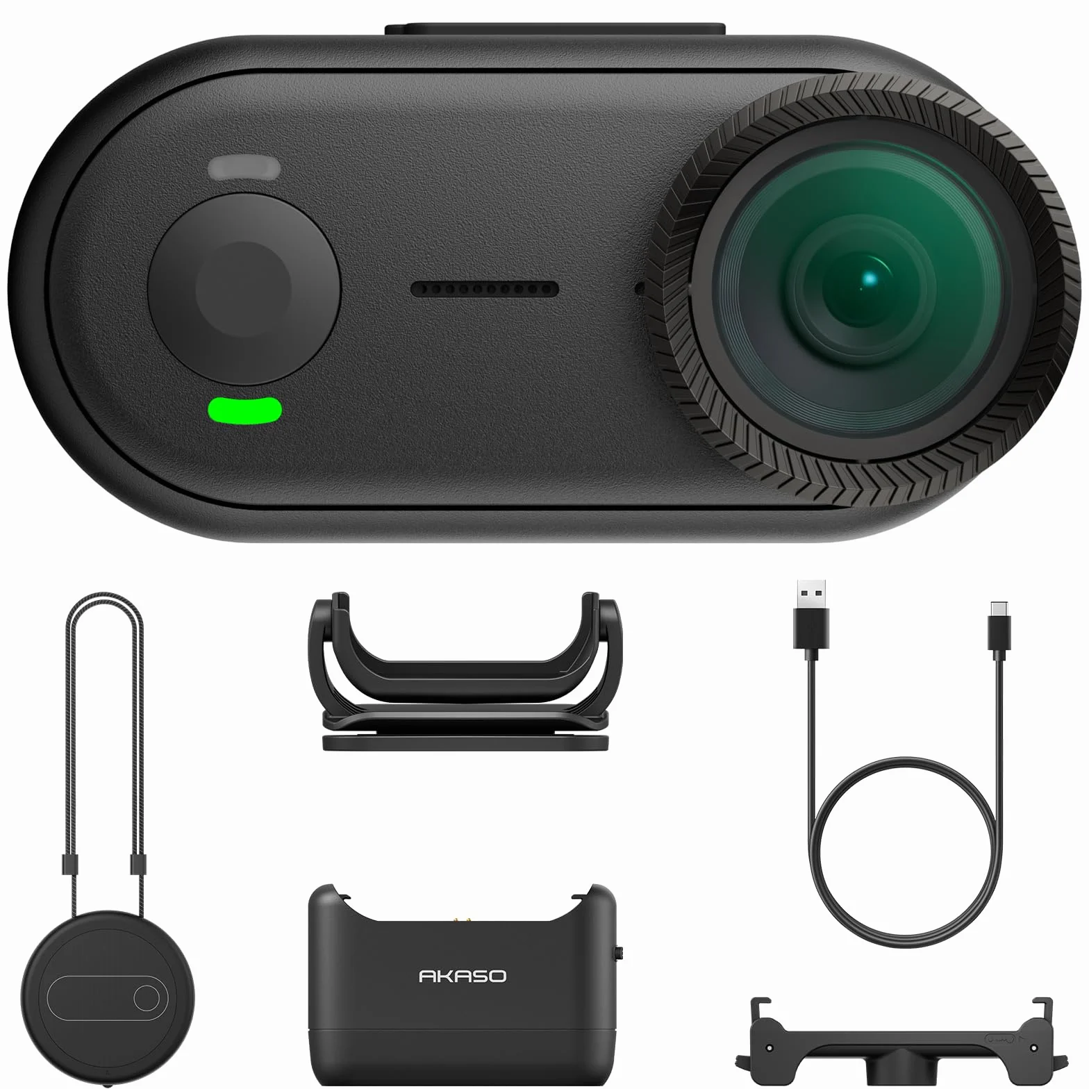 AKASO Keychain3 Camera Sport Portable 4K - Mini Caméra Vlog, Stabilisation, Étanche 5M, Autonomie 360 Min, POV Mains Libres avec Montage Magnétique pour Sport/Plein Air/Animaux (Carte 64Go Inclus)