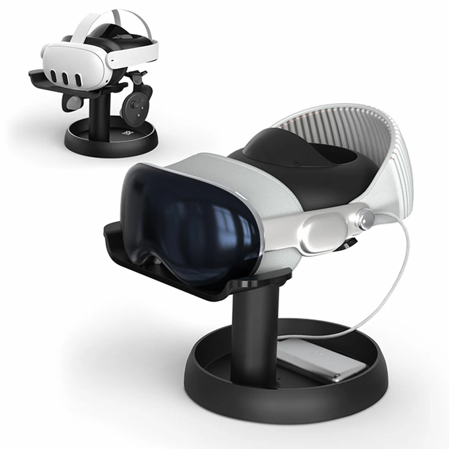 SHEAWA Support de casque VR pour Vision Pro/PICO 4/PSVR 2/Meta Quest 3/Quest 2/Rift S VR Accessoires