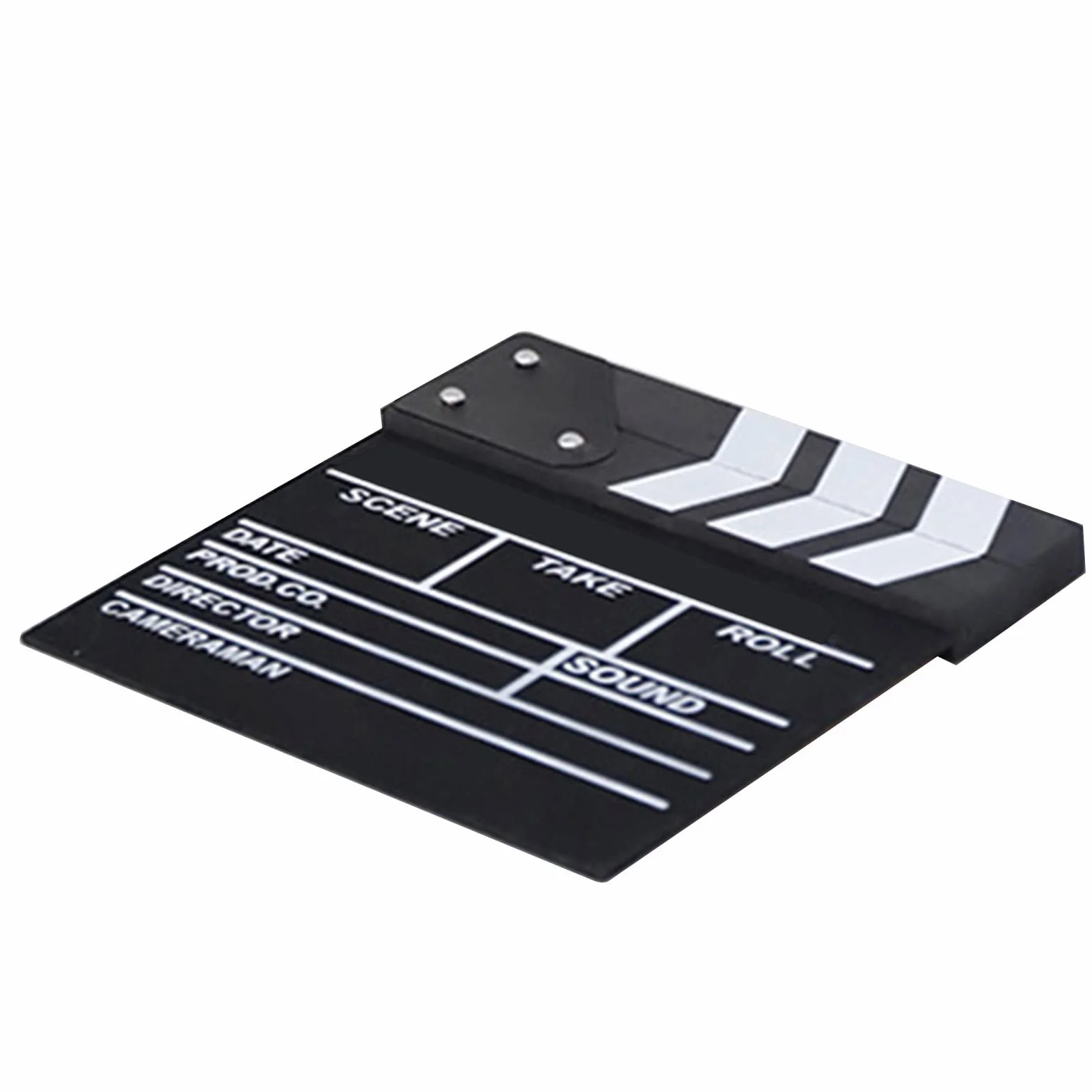 Film Film Clap Board, 20 X 20cm Noir Bois Clap Clap Clap Board Bois Film Film Clapboard Scène d'action Slateboard pour Hollywood Camera Film Studio Film