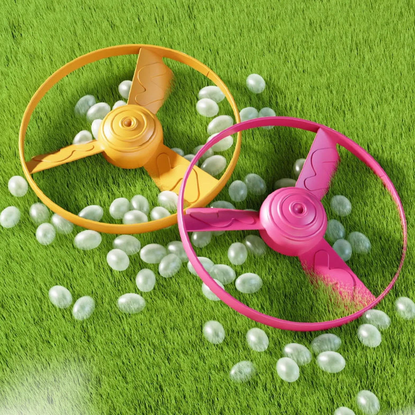 Flying Saucer For Kids - Interactive Catching Outdoor Activity, High-Flying Spinner Disc Launcher