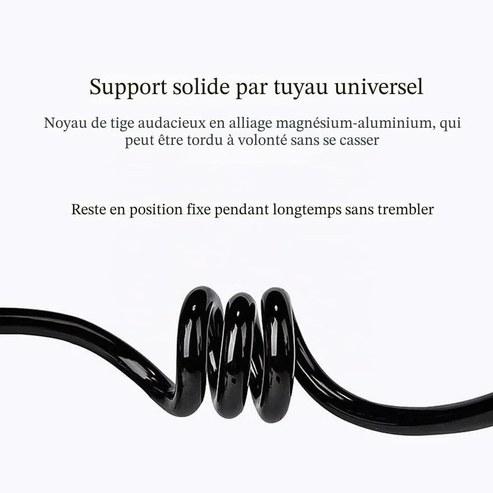 Portable Support Téléphone Avec Col De Cygne, Avec Bras Rotatif Et Réglable à 360 Degrés, Universelle Flexible Support Col De Cygne Pour 4-6.3 Pouces Smartphone Lit, Bureau, Voiture, Chambre