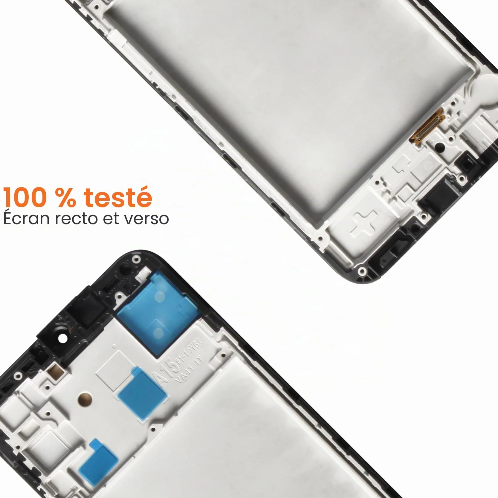 AGCUT Écran LCD pour Samsung A15 4G / 5G LCD Display pour Samsung Galaxy A15 A155F A156B 6,5" LCD Ecran Replacement Touch Screen Digitizer Assembly avec Réparation Outils, Noir avec Cadre