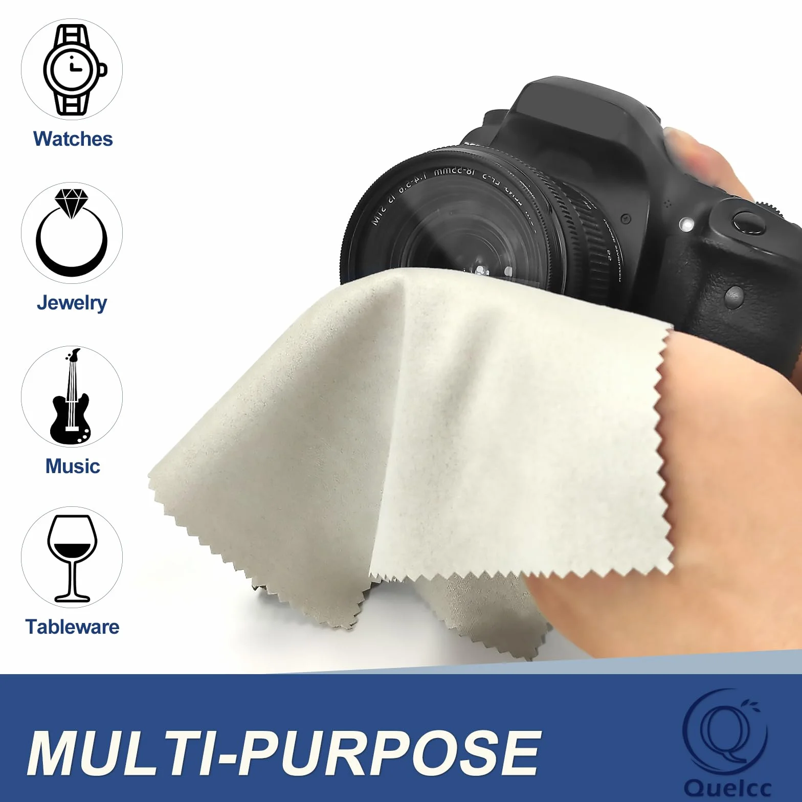 8 PCS Chiffons Microfibre de Nettoyage, Doux Chiffons de Chiffon de Nettoyant Lunettes lavables et Réutilisables pour Lunettes,pour Nettoyer Lunettes,Caméras,Tablettes(18 * 15cm)