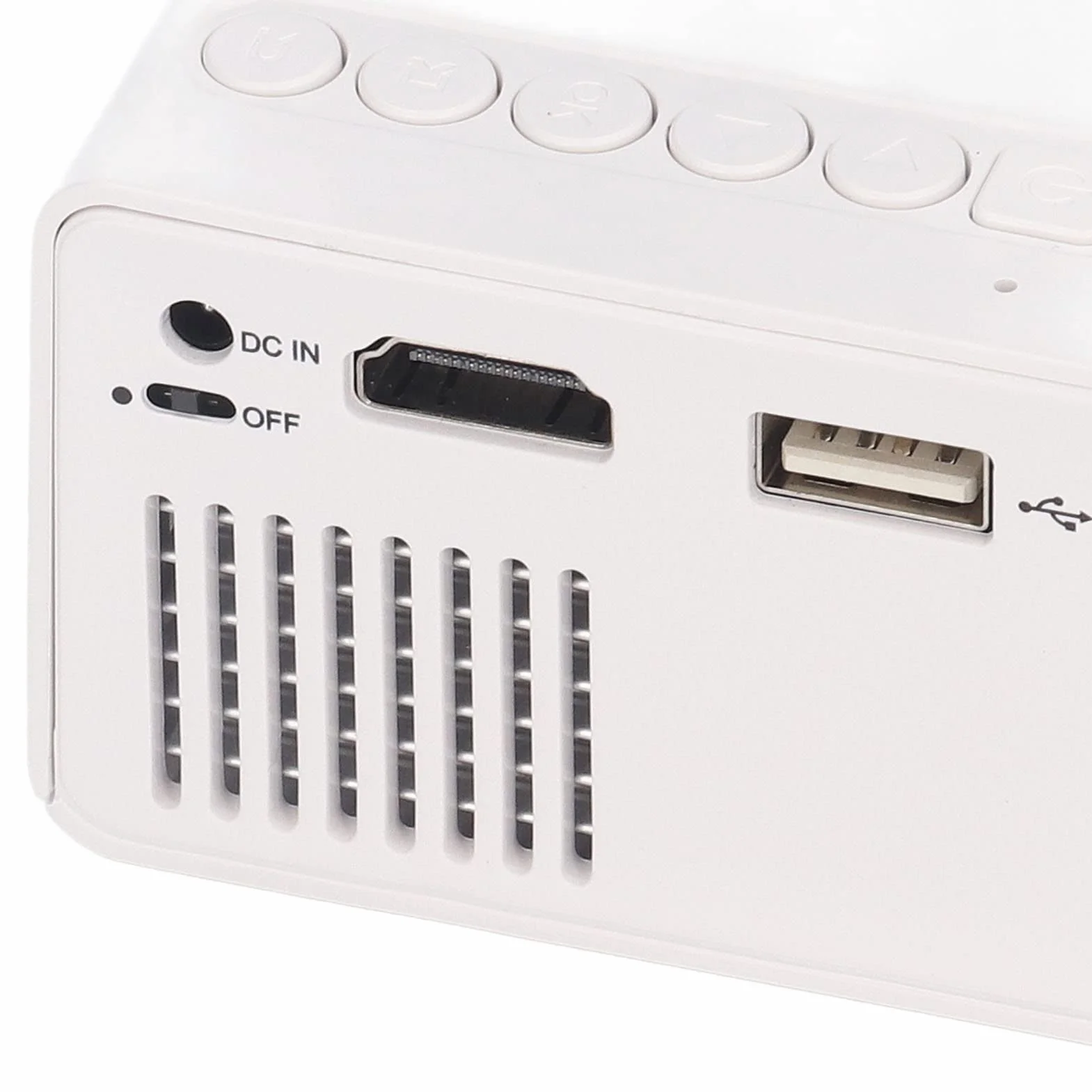 Mini Projecteur LED Portable 1080 HD pour Ordinateur, Consoles Jeux, Cinéma Maison 24-60 Pouces