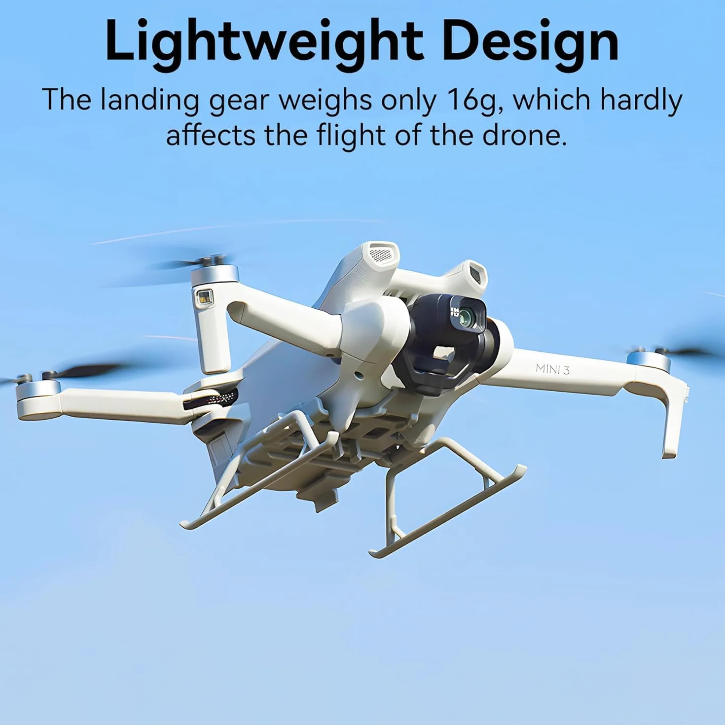Kit de protection pliable pour drone Mini 3/3 Pro - Extension à libération rapide - Accessoires pour DJI Mini 3/3 Pro