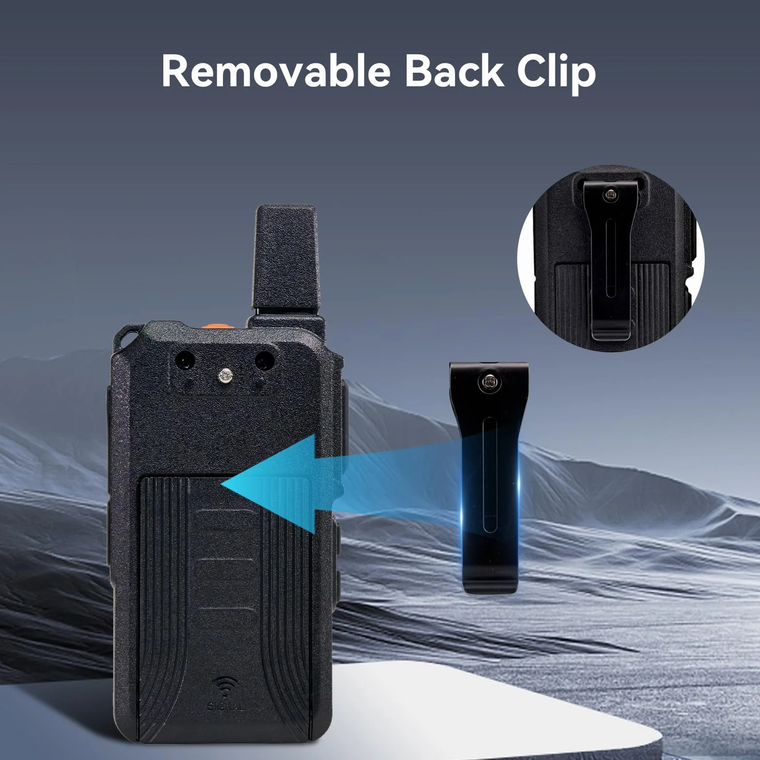 Retevis RT619 Talkie Walkie Mini, PMR446 Rechargeable Talkies Walkies 1300mAh, VOX Squelch, 2 en 1 USB Câble de Charge, sans Licence Portable Walkie Talkie pour Salle à Manger (4Pcs, Noir)