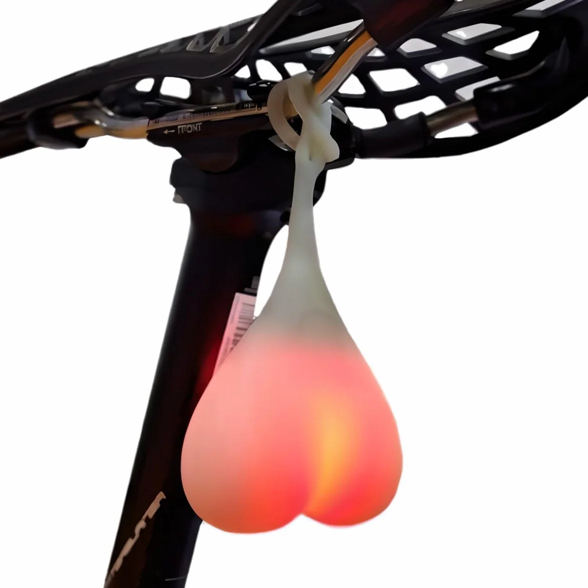 Feu Arrière Velo LED Imperméable Rouge, Feux Arrière Boule Vélo, Lumière Avertissement Coeur Vélo
