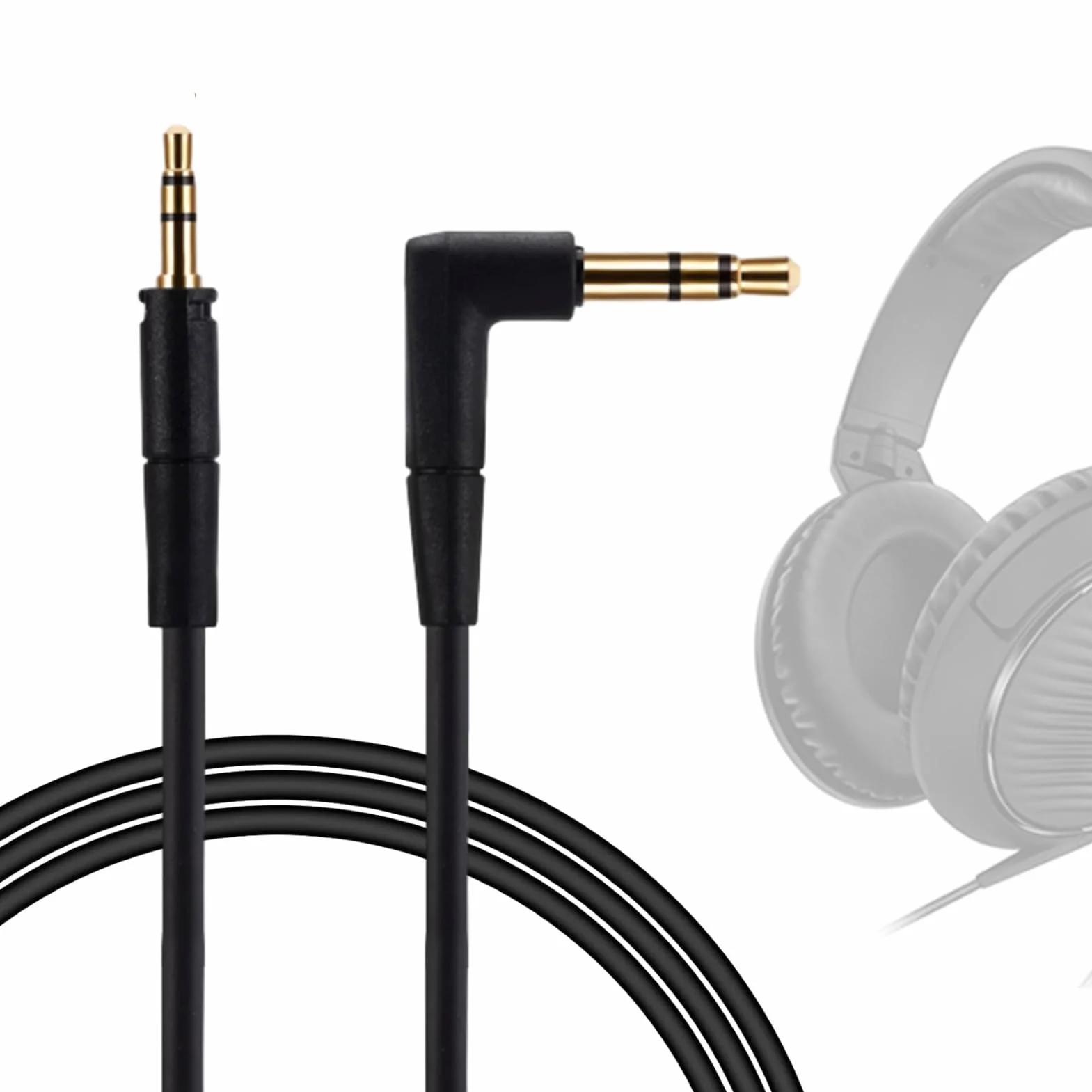 Câble Audio de Remplacement pour Casque HD400S HD350BT HD4.30 HD4.40BT HD4.50BTNC HD450BT HD458BT, Cordon 4,8 Pieds 3,5 Mm