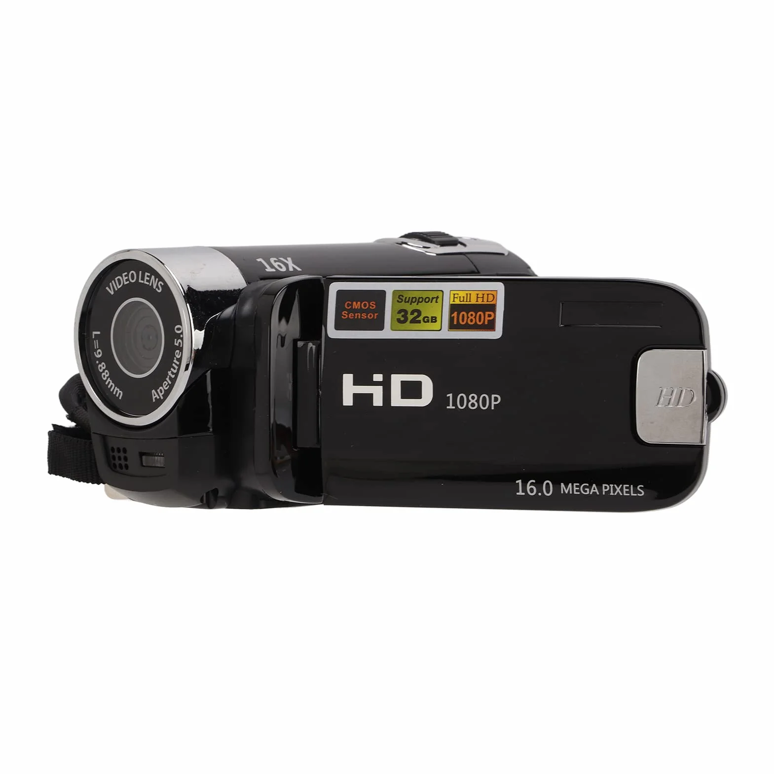 Greensen Caméscope de Caméra Vidéo Numérique 4K 48MP, Enregistreur Vidéo de Caméra à Zoom Numérique 16X Caméra Vidéo à écran Rotatif de 2,7 Pouces à 270 ° pour Les Débutants et Les